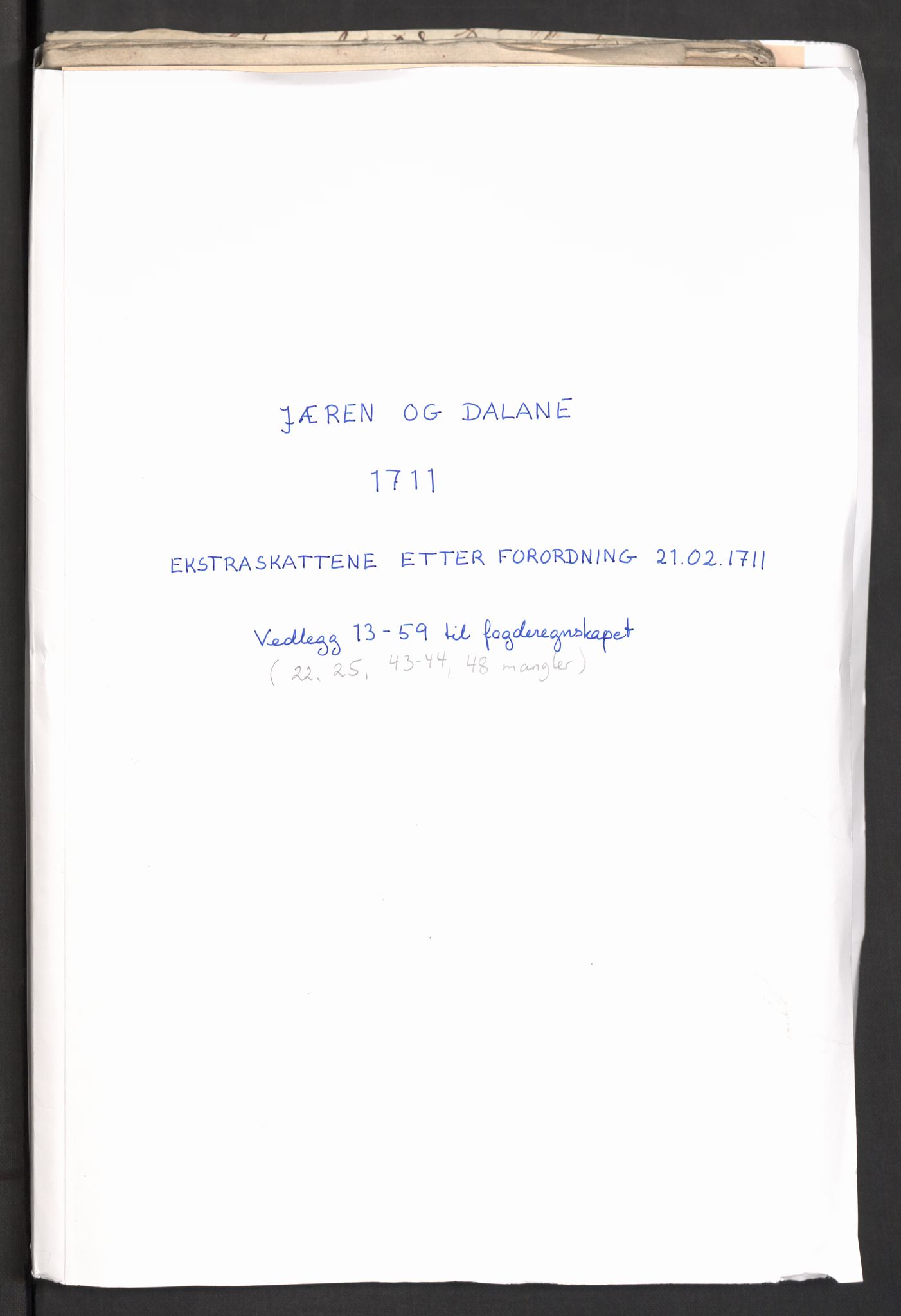 Rentekammeret inntil 1814, Reviderte regnskaper, Fogderegnskap, RA/EA-4092/R46/L2735: Fogderegnskap Jæren og Dalane, 1711, s. 222