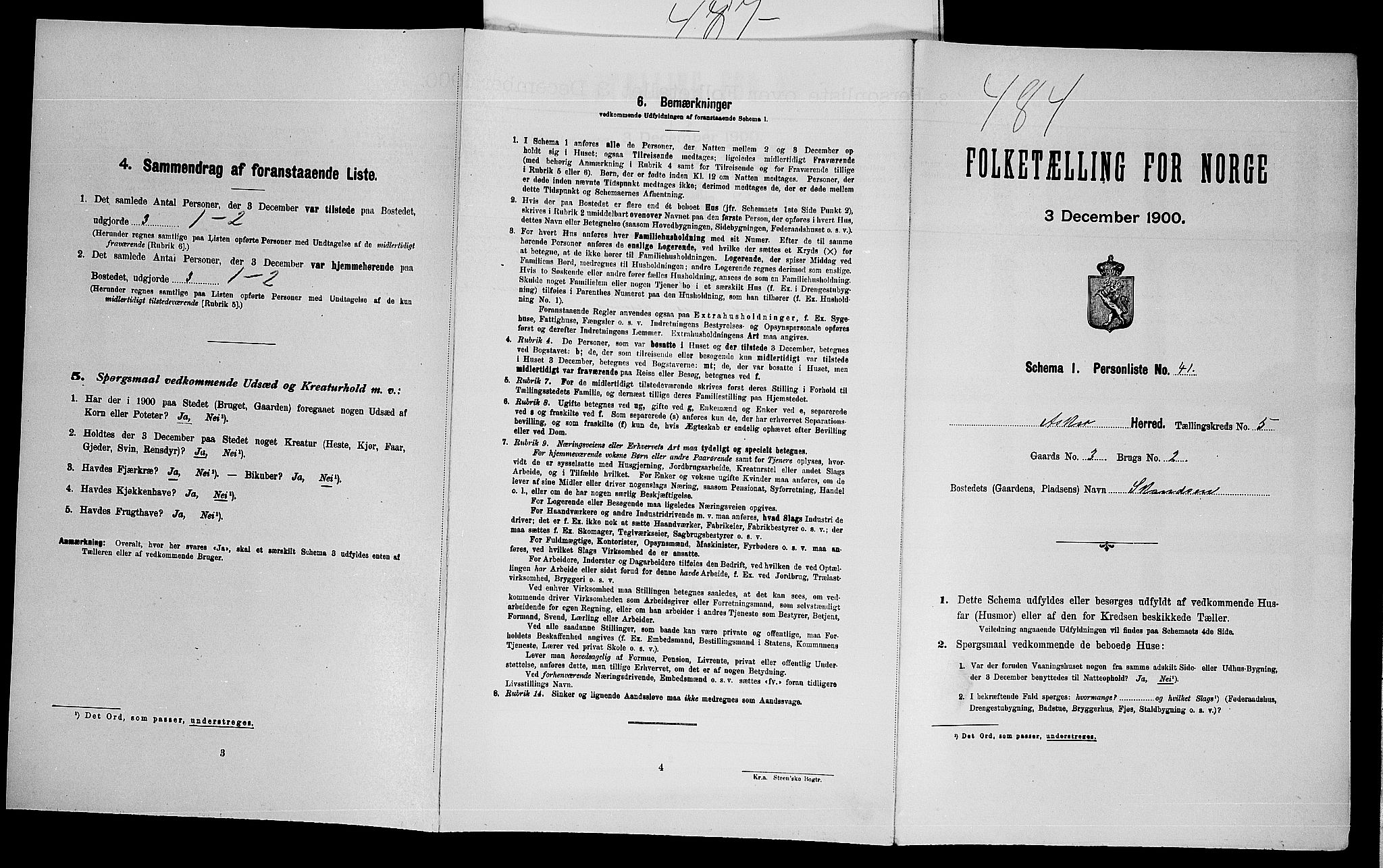 SAO, Folketelling 1900 for 0220 Asker herred, 1900, s. 665