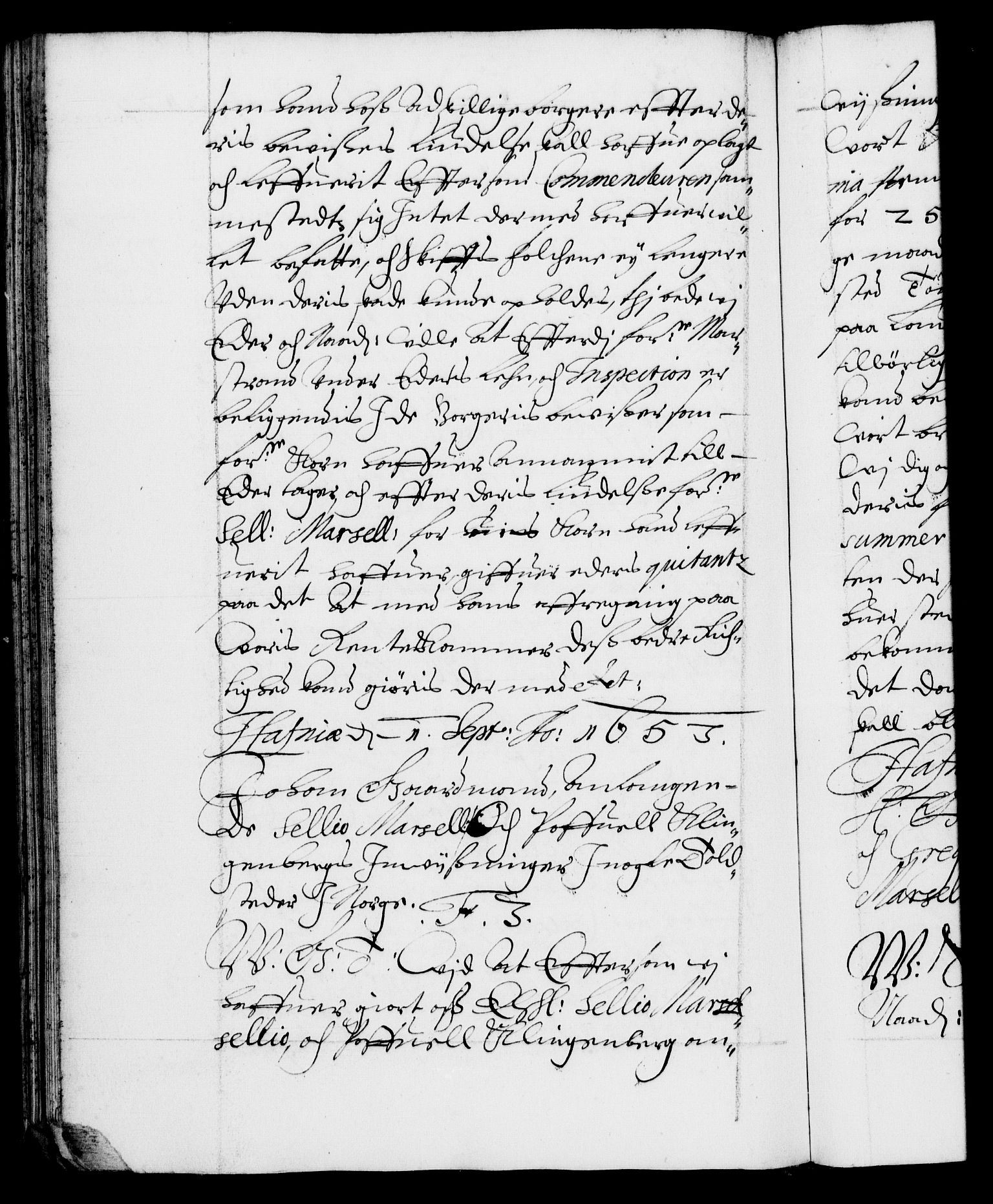 Danske Kanselli 1572-1799, RA/EA-3023/F/Fc/Fca/Fcab/L0009: Norske tegnelser (mikrofilm), 1653-1656, s. 127b