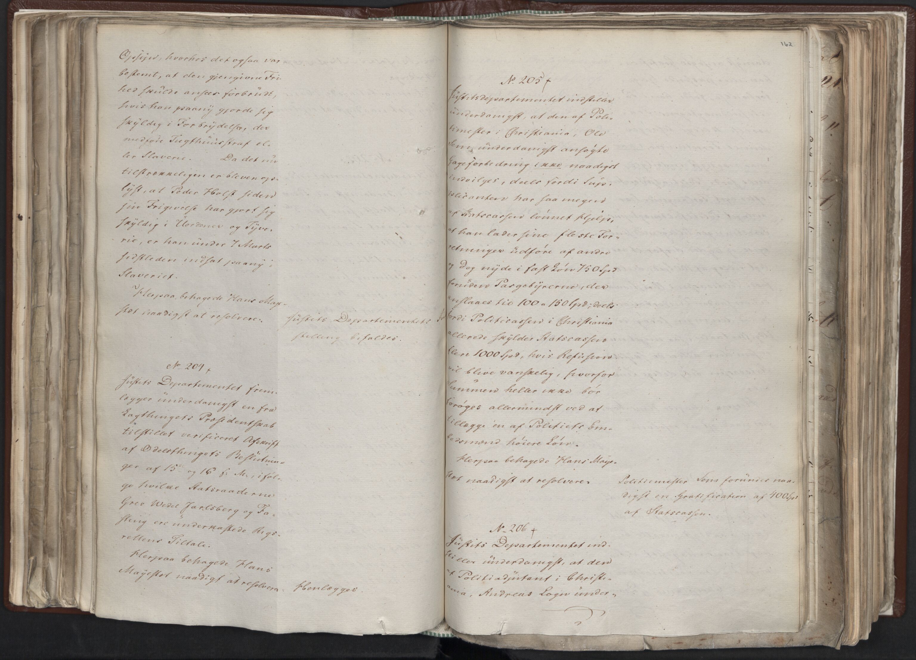 Statsrådssekretariatet, AV/RA-S-1001/A/Ab/L0012: Kgl. res. nr. 5679-6008 II, 1821, s. 161b-162a