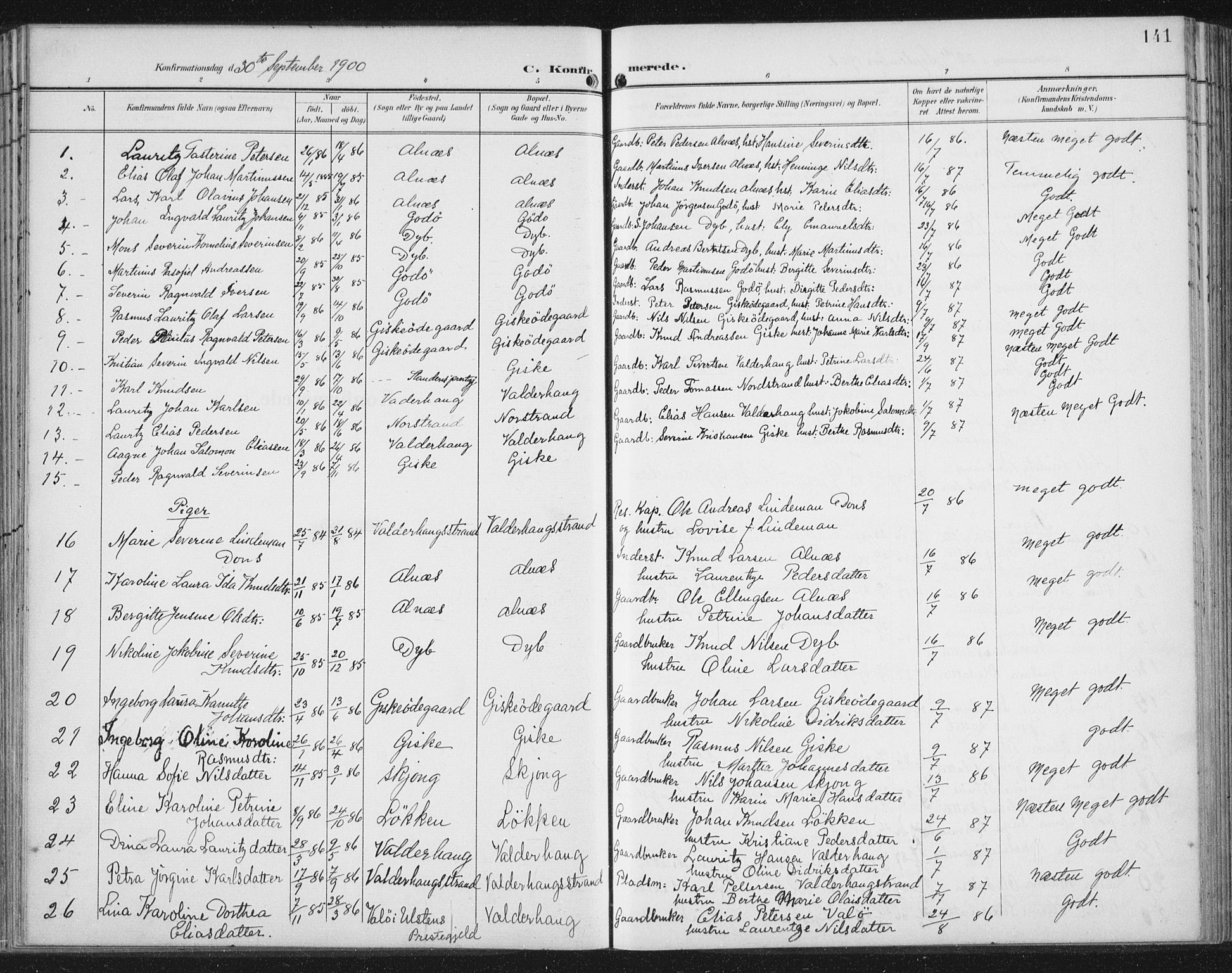 Ministerialprotokoller, klokkerbøker og fødselsregistre - Møre og Romsdal, AV/SAT-A-1454/534/L0489: Klokkerbok nr. 534C01, 1899-1941, s. 141
