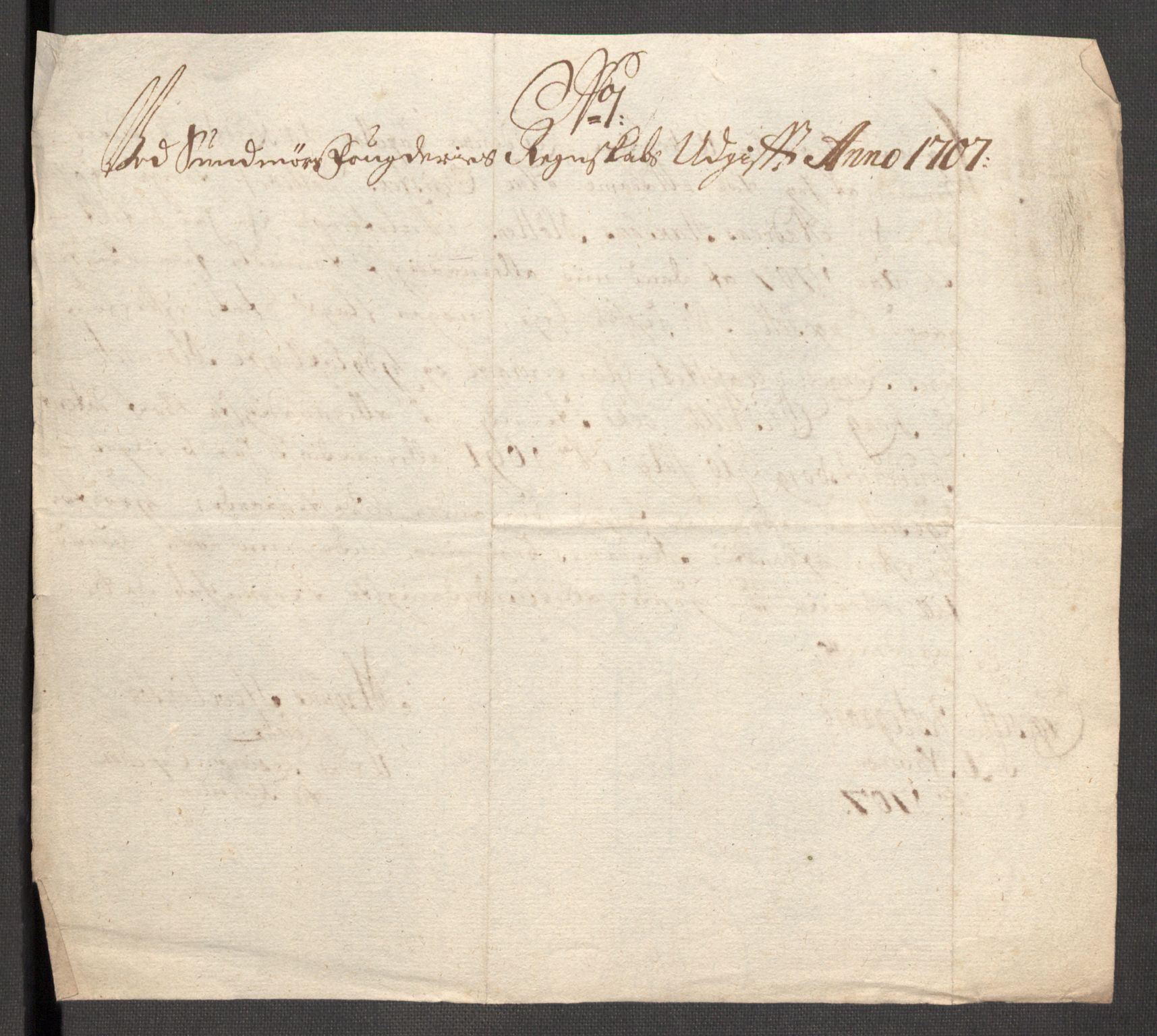 Rentekammeret inntil 1814, Reviderte regnskaper, Fogderegnskap, AV/RA-EA-4092/R54/L3561: Fogderegnskap Sunnmøre, 1706-1707, s. 342