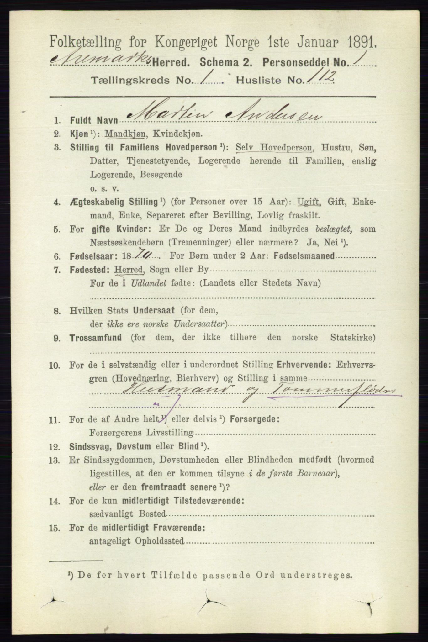 RA, Folketelling 1891 for 0118 Aremark herred, 1891, s. 749