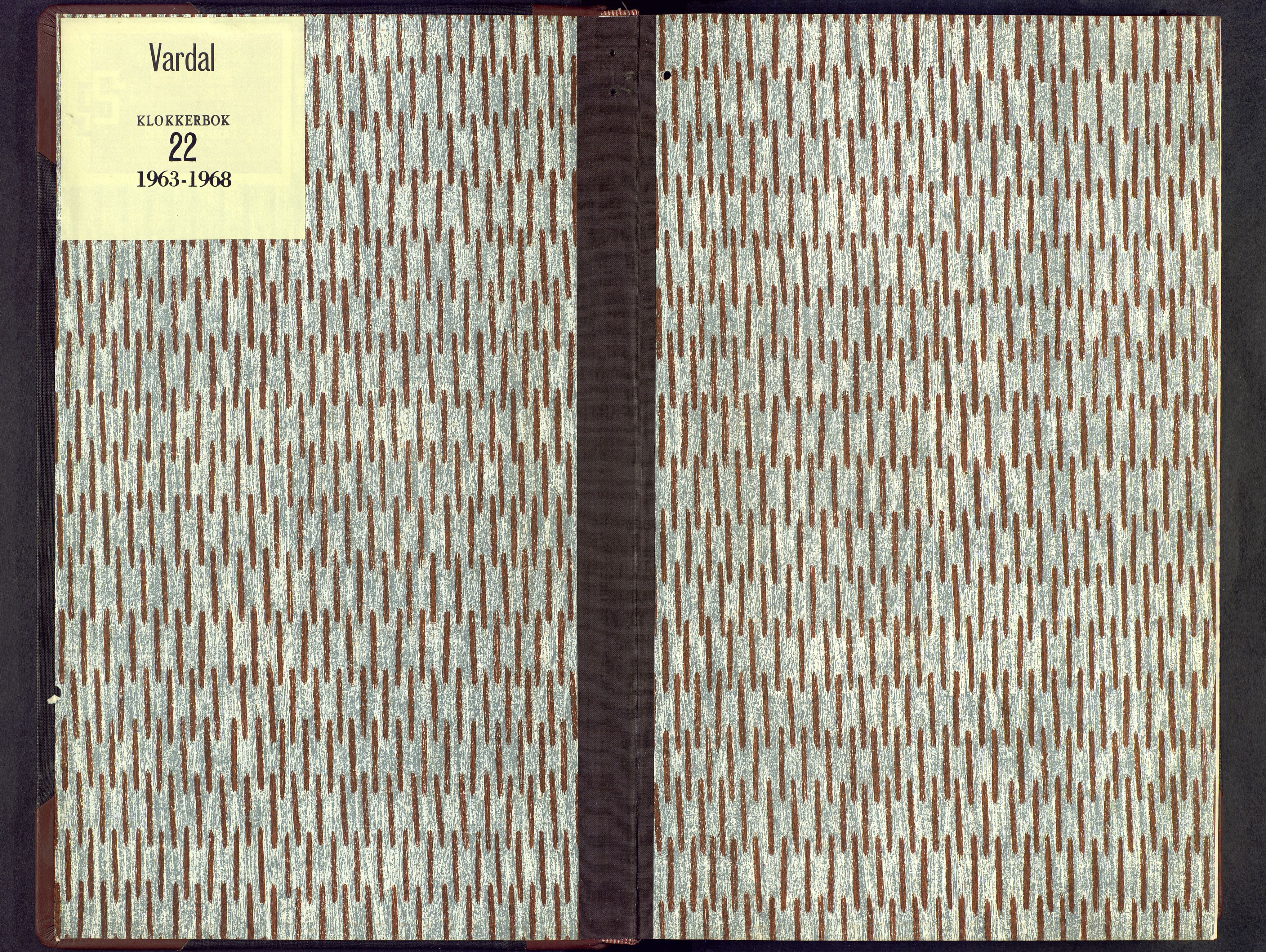 Vardal prestekontor, AV/SAH-PREST-100/H/Ha/Hab/L0022: Klokkerbok nr. 22, 1963-1968