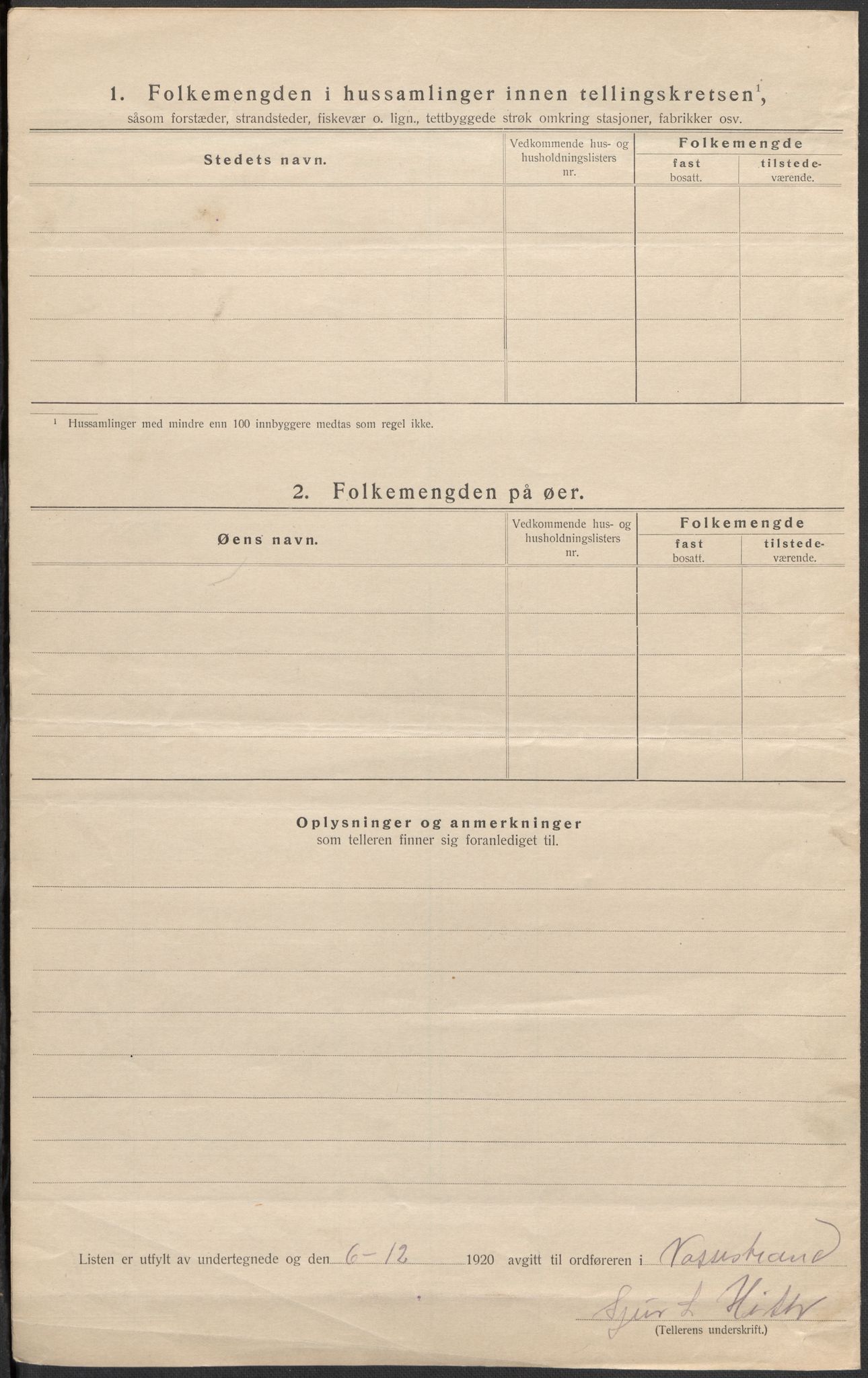 SAB, Folketelling 1920 for 1236 Vossestrand herred, 1920, s. 13