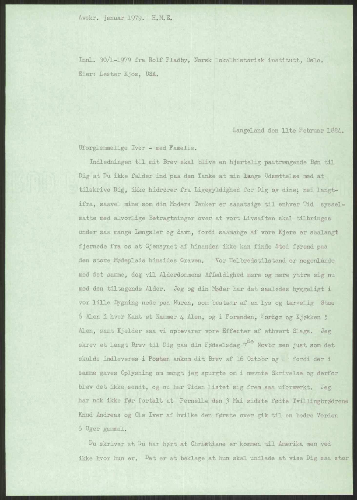 Samlinger til kildeutgivelse, Amerikabrevene, AV/RA-EA-4057/F/L0033: Innlån fra Sogn og Fjordane. Innlån fra Møre og Romsdal, 1838-1914, s. 127