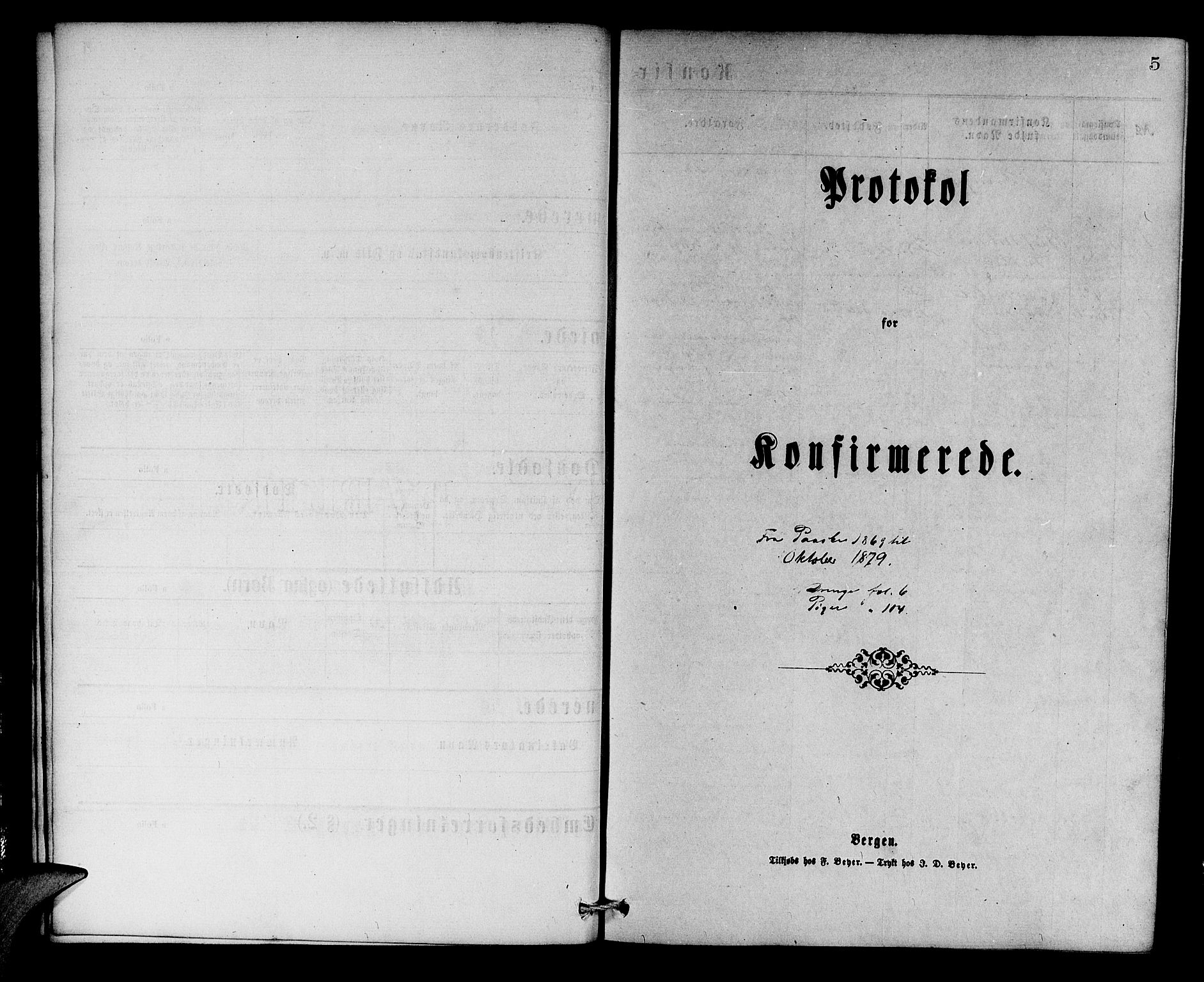 Korskirken sokneprestembete, SAB/A-76101/H/Hab: Klokkerbok nr. C 2, 1869-1879, s. 4
