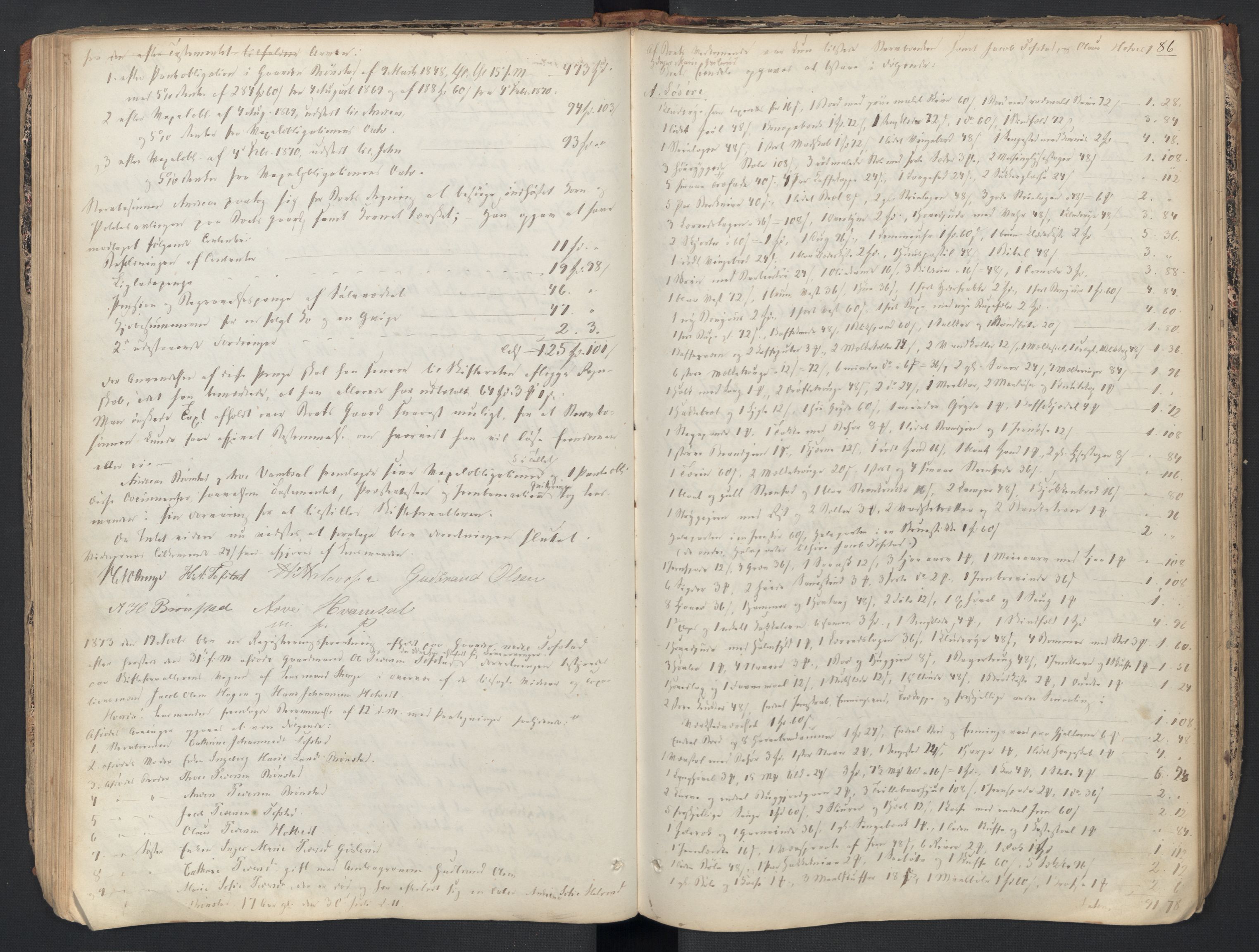 Øvre Sandsvær lensmannskontor, AV/SAKO-A-514/H/Hb/L0001: Registreringsprotokoll, 1858-1887, s. 86