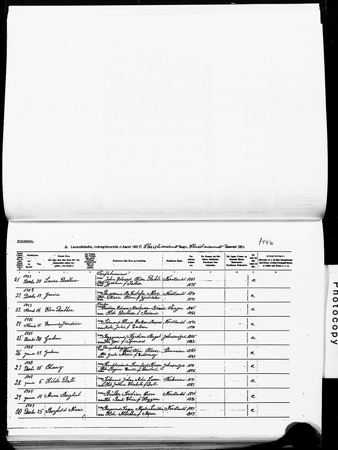 Ministerialprotokoller, klokkerbøker og fødselsregistre - Møre og Romsdal, AV/SAT-A-1454/572/L0858: Ministerialbok nr. 572D02, 1903-1912