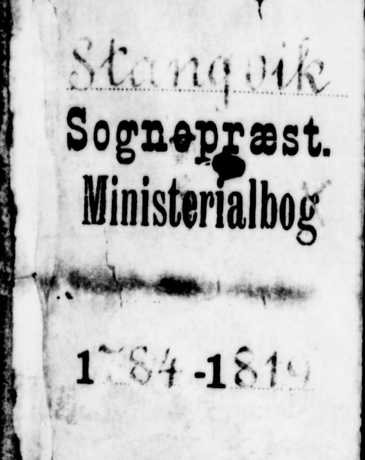 Ministerialprotokoller, klokkerbøker og fødselsregistre - Møre og Romsdal, AV/SAT-A-1454/592/L1022: Ministerialbok nr. 592A01, 1784-1819