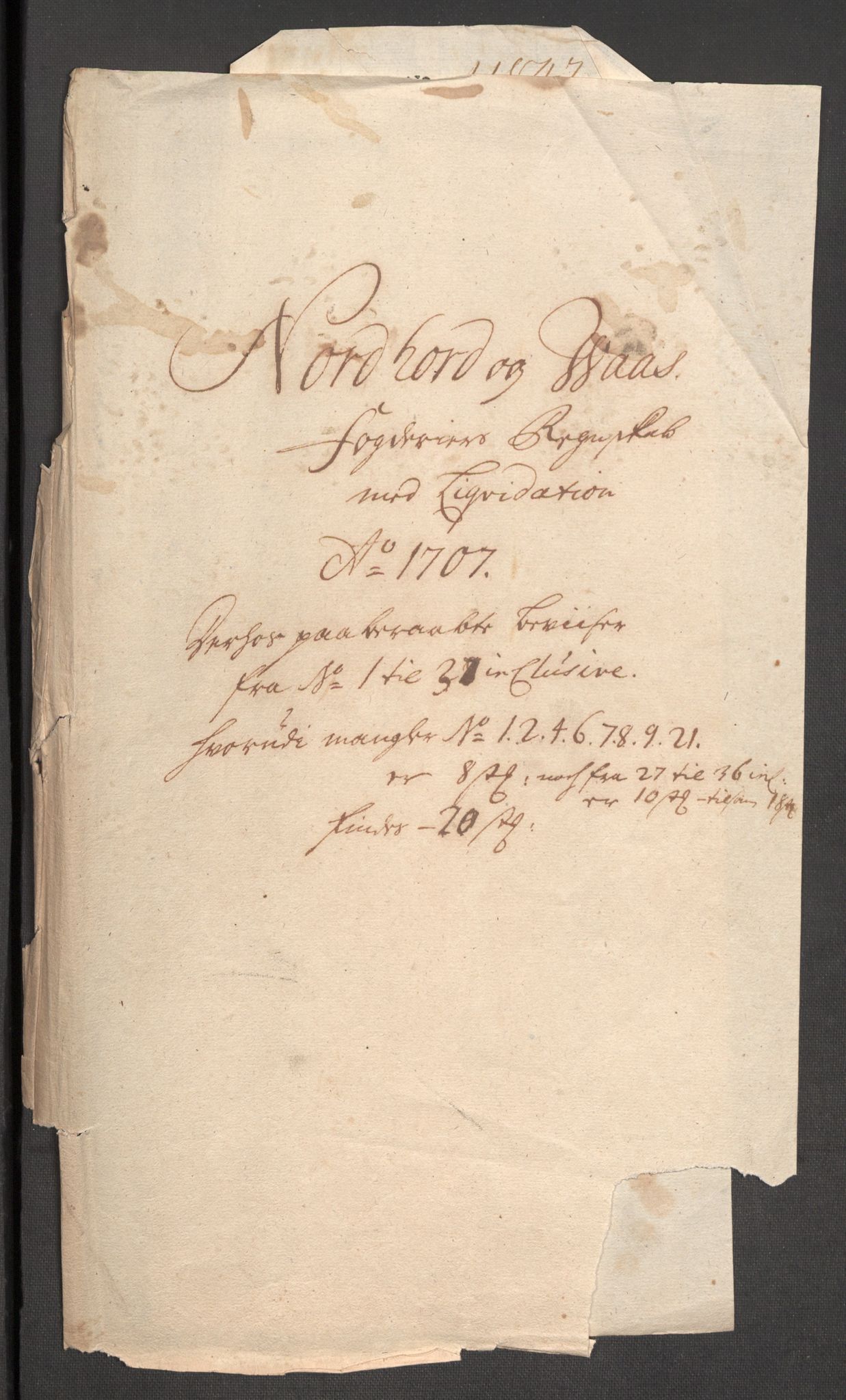 Rentekammeret inntil 1814, Reviderte regnskaper, Fogderegnskap, RA/EA-4092/R51/L3188: Fogderegnskap Nordhordland og Voss, 1706-1707, s. 74
