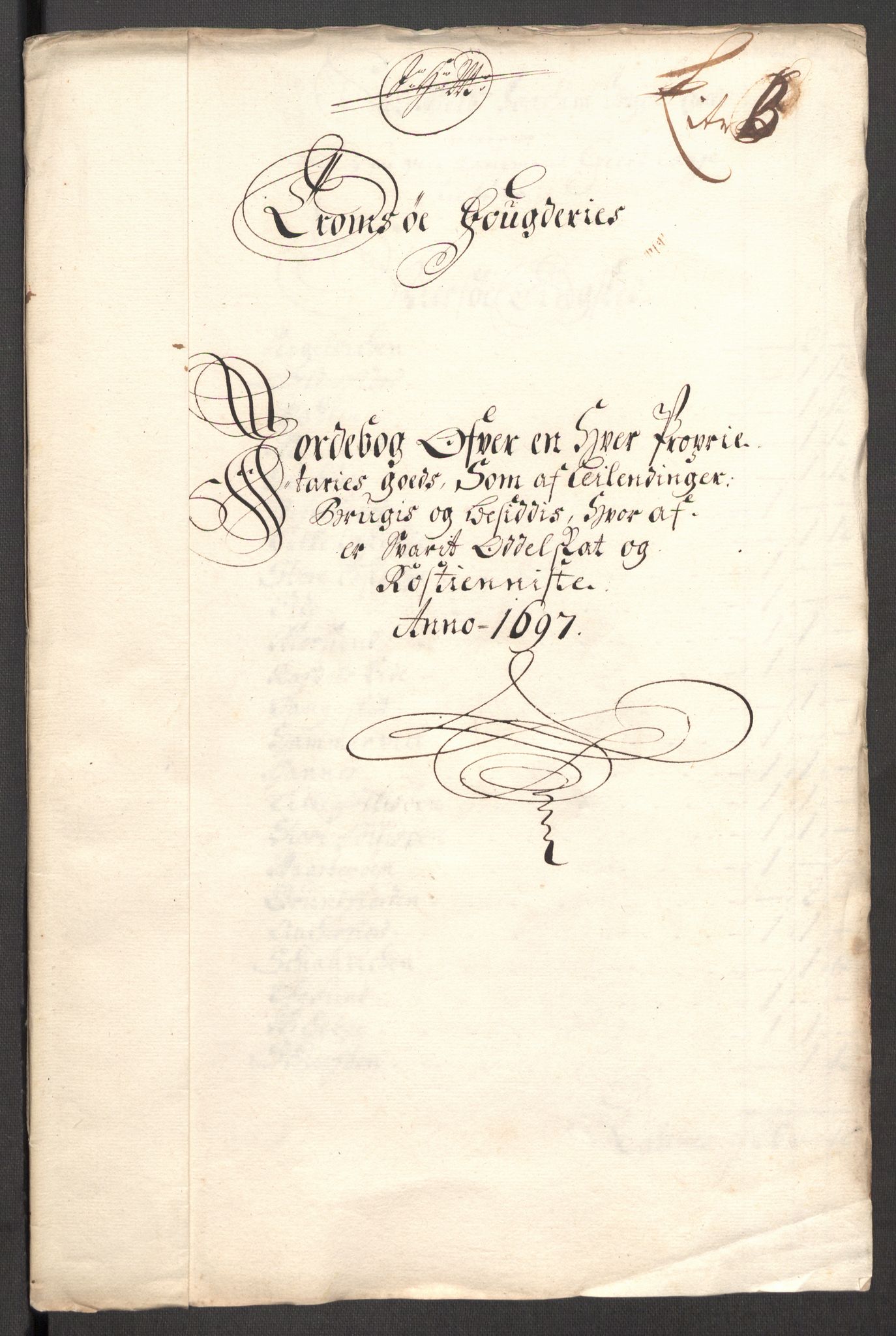 Rentekammeret inntil 1814, Reviderte regnskaper, Fogderegnskap, AV/RA-EA-4092/R68/L4754: Fogderegnskap Senja og Troms, 1697-1699, s. 103