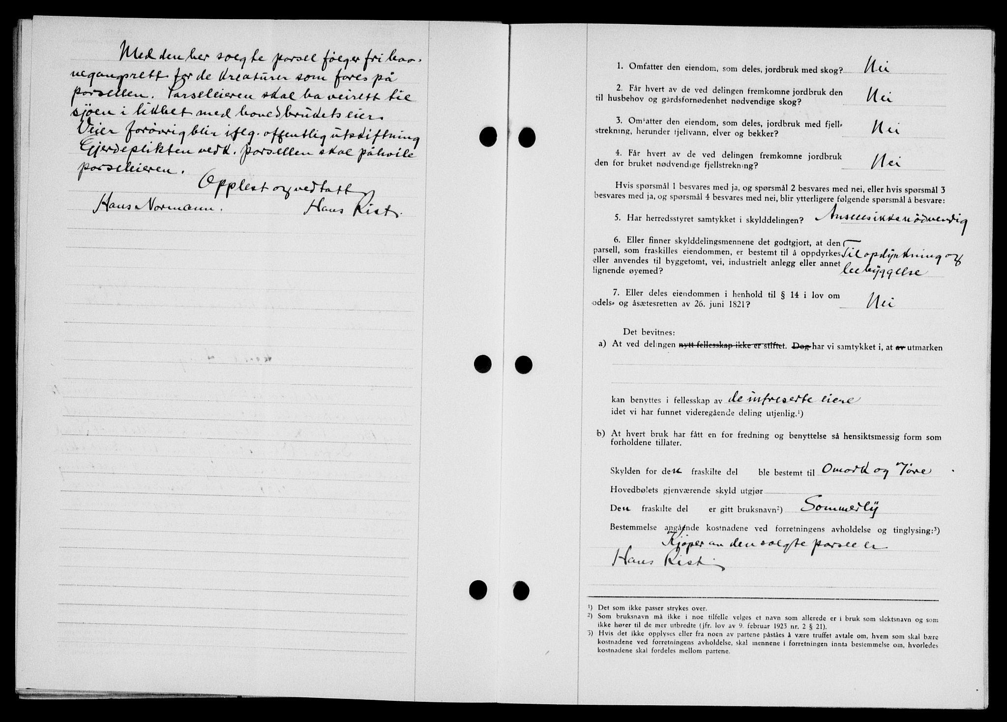 Lofoten sorenskriveri, SAT/A-0017/1/2/2C/L0012a: Pantebok nr. 12a, 1943-1944, Dagboknr: 611/1944