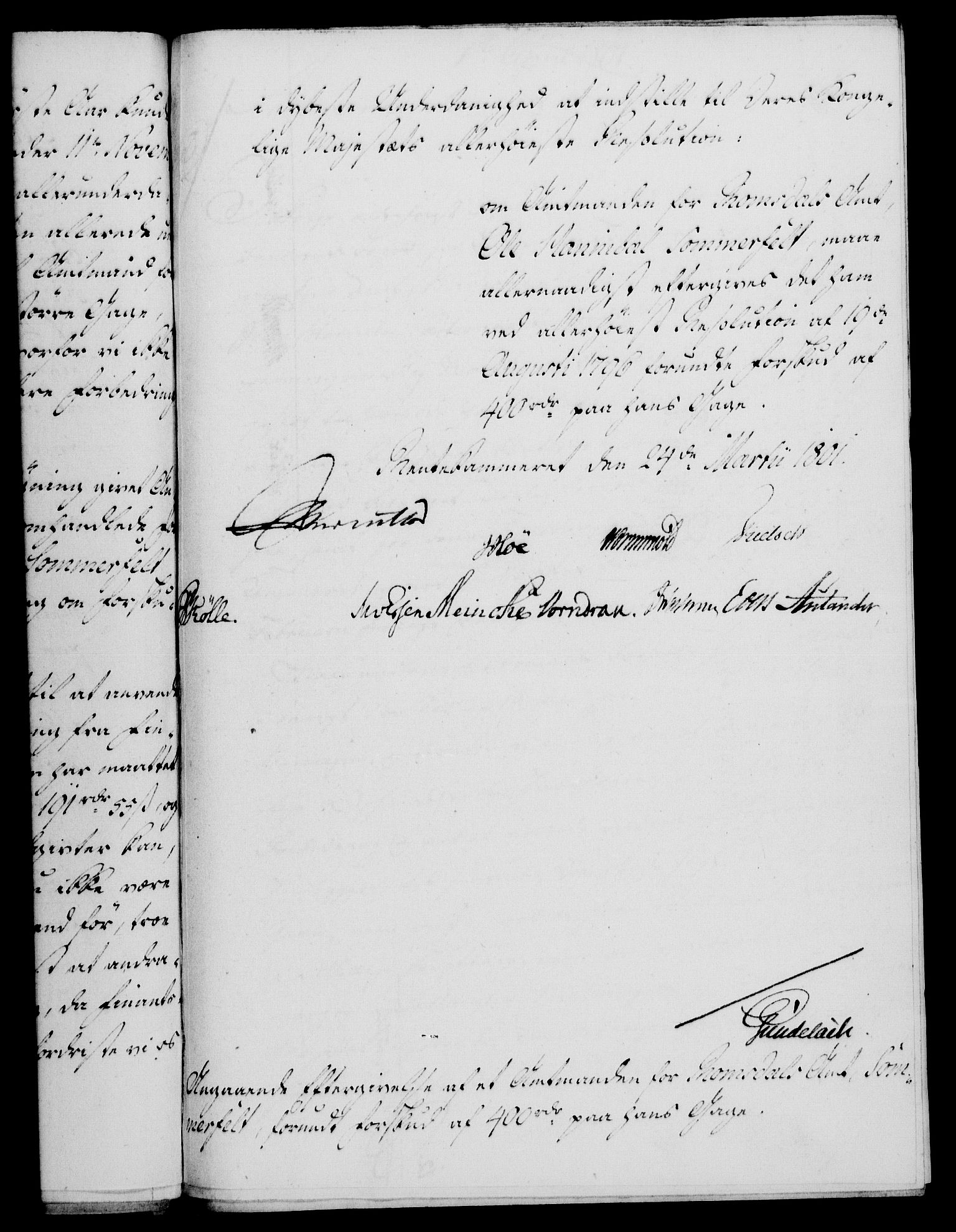 Rentekammeret, Kammerkanselliet, RA/EA-3111/G/Gf/Gfa/L0083: Norsk relasjons- og resolusjonsprotokoll (merket RK 52.83), 1801, s. 222
