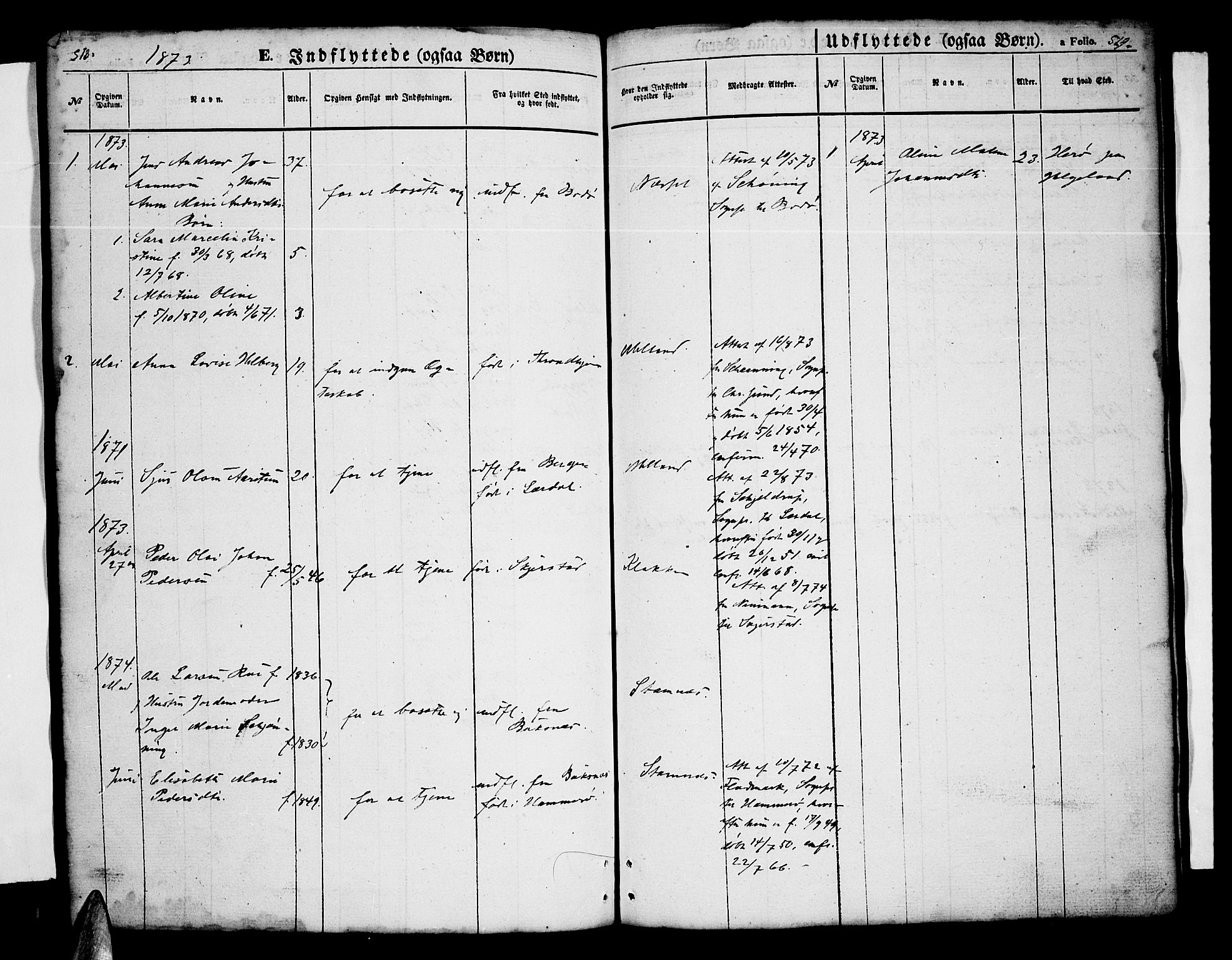 Ministerialprotokoller, klokkerbøker og fødselsregistre - Nordland, AV/SAT-A-1459/808/L0130: Klokkerbok nr. 808C01, 1851-1878, s. 518-519