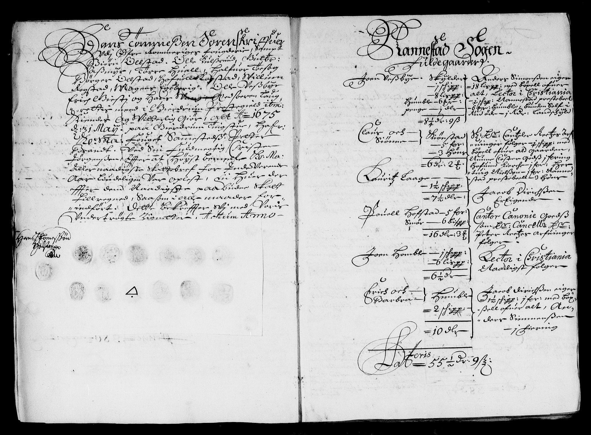 Rentekammeret inntil 1814, Reviderte regnskaper, Stiftamtstueregnskaper, Landkommissariatet på Akershus og Akershus stiftamt, AV/RA-EA-5869/R/Rb/L0106: Akershus stiftamt, 1673-1675