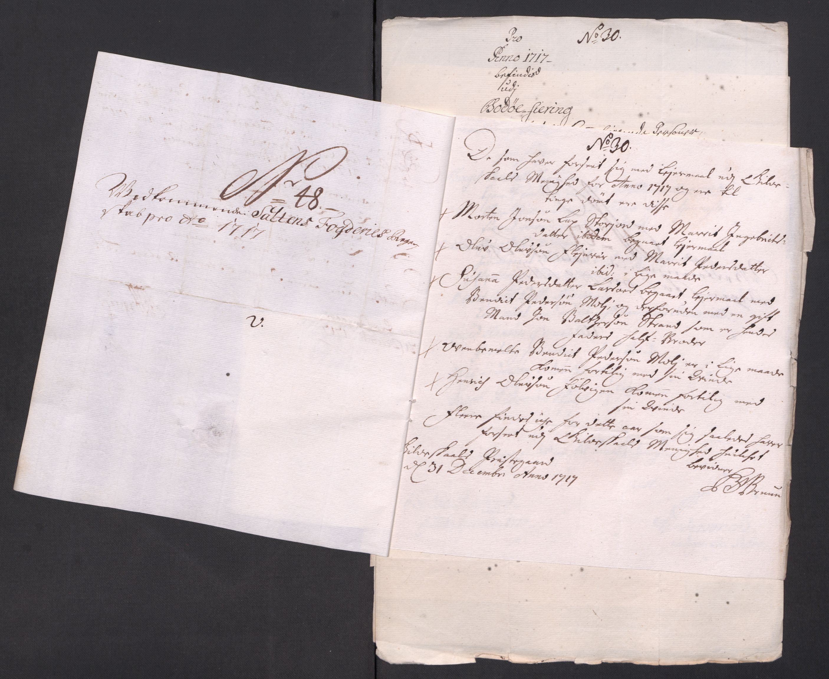 Rentekammeret inntil 1814, Reviderte regnskaper, Fogderegnskap, AV/RA-EA-4092/R66/L4587: Fogderegnskap Salten, 1717, s. 311