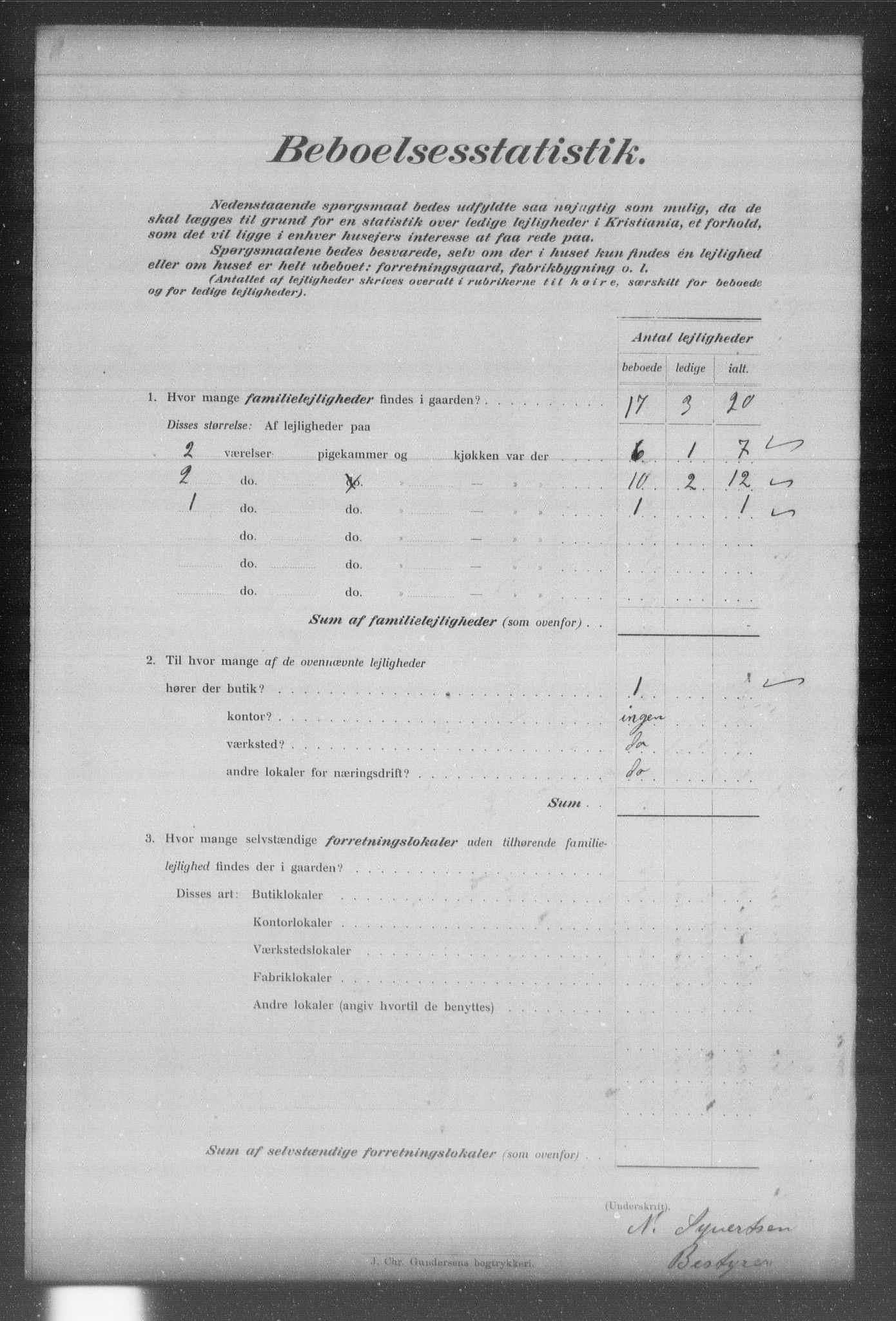 OBA, Kommunal folketelling 31.12.1903 for Kristiania kjøpstad, 1903, s. 11799