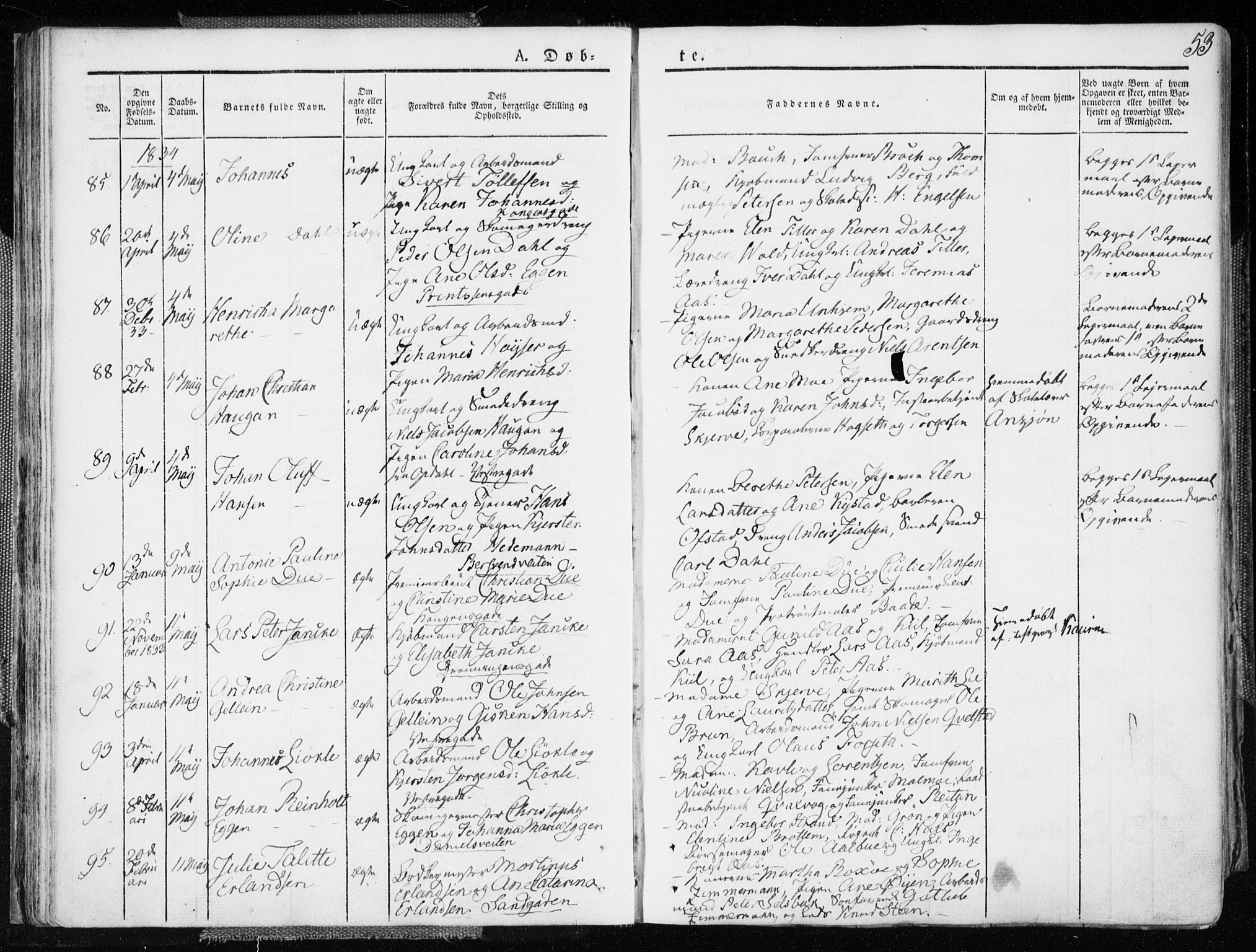 Ministerialprotokoller, klokkerbøker og fødselsregistre - Sør-Trøndelag, AV/SAT-A-1456/601/L0047: Ministerialbok nr. 601A15, 1831-1839, s. 53