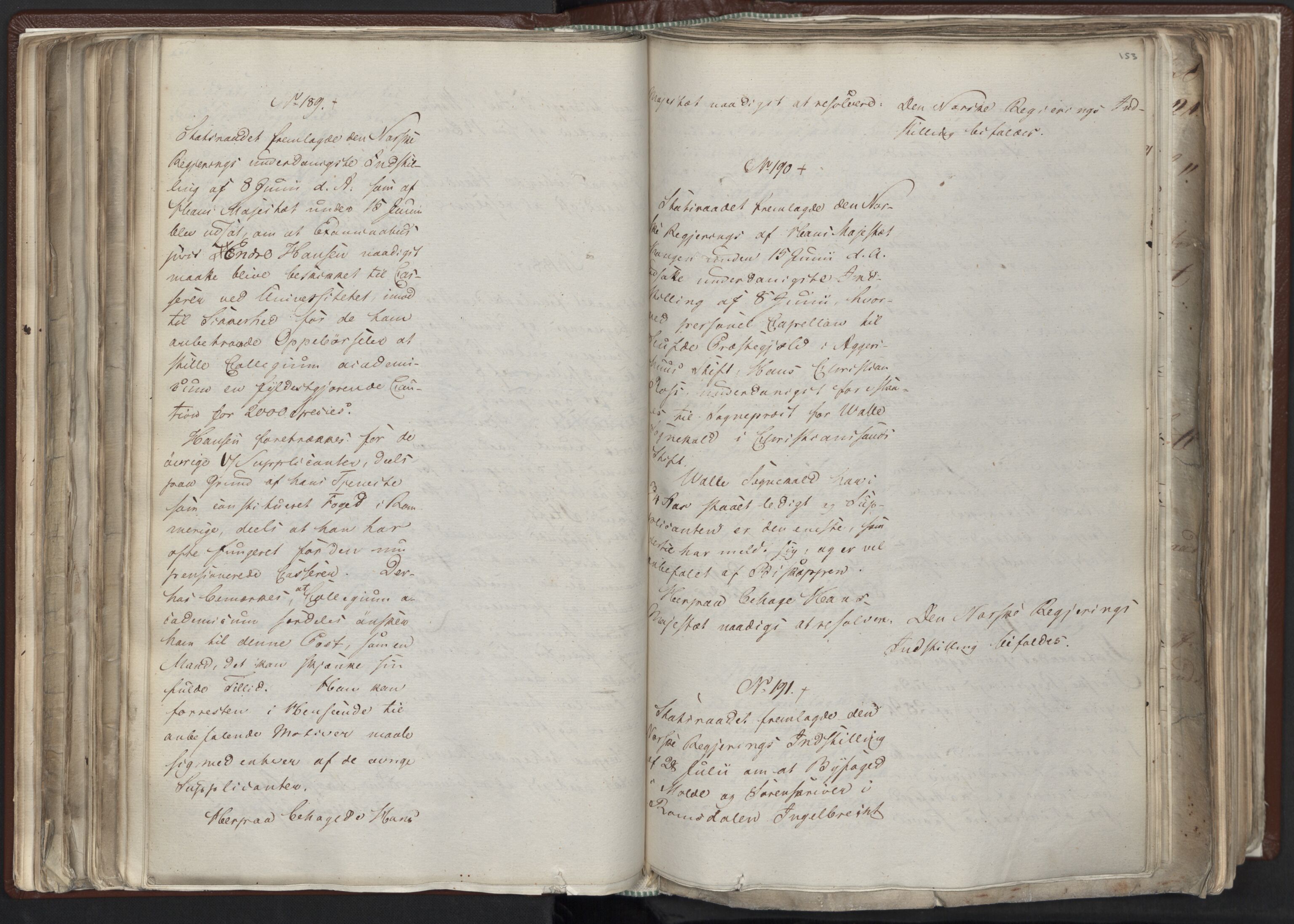 Statsrådssekretariatet, AV/RA-S-1001/A/Ab/L0012: Kgl. res. nr. 5679-6008 II, 1821, s. 152b-153a