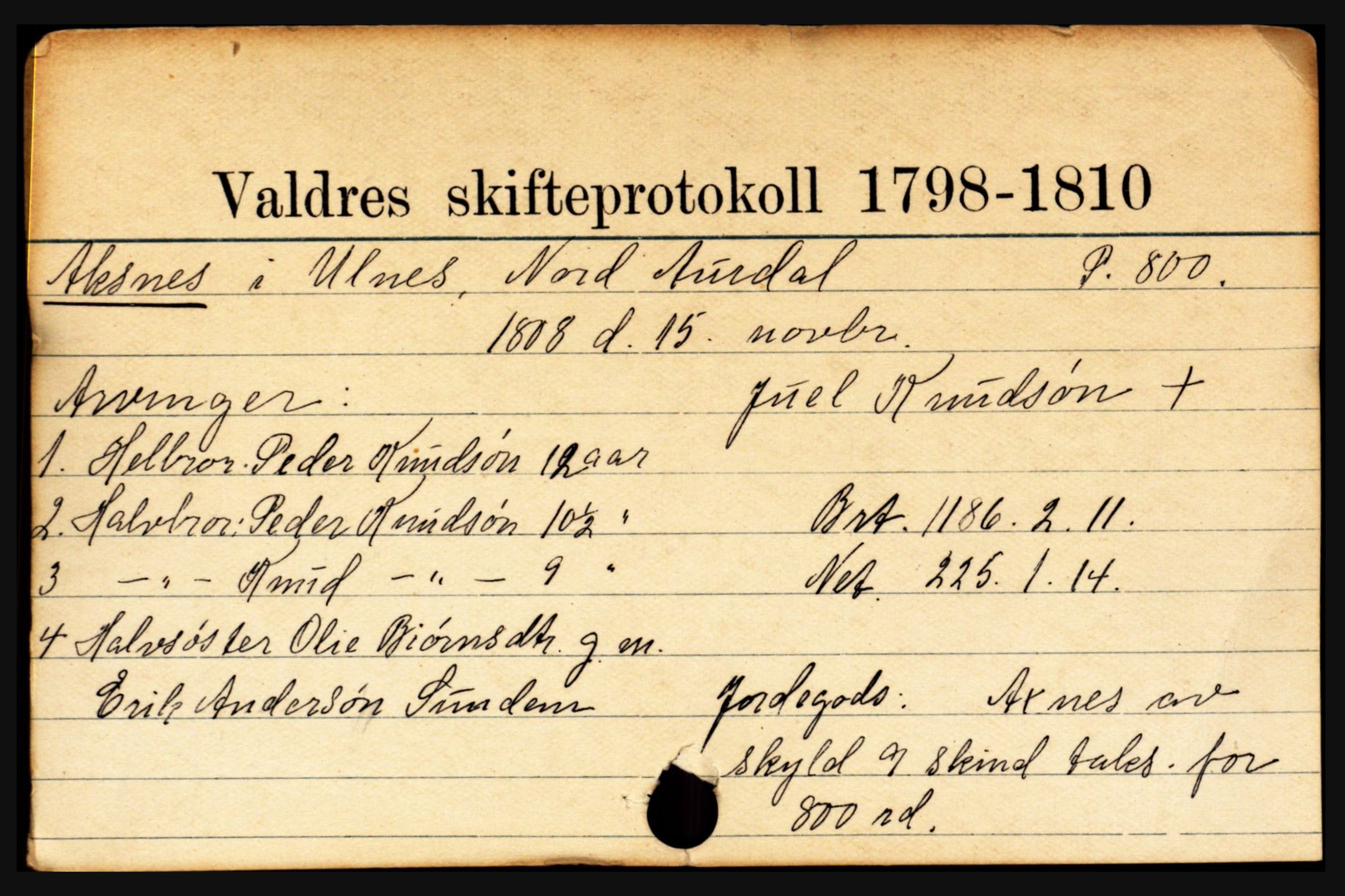 Valdres sorenskriveri, AV/SAH-TING-016/J, 1659-1903, s. 9