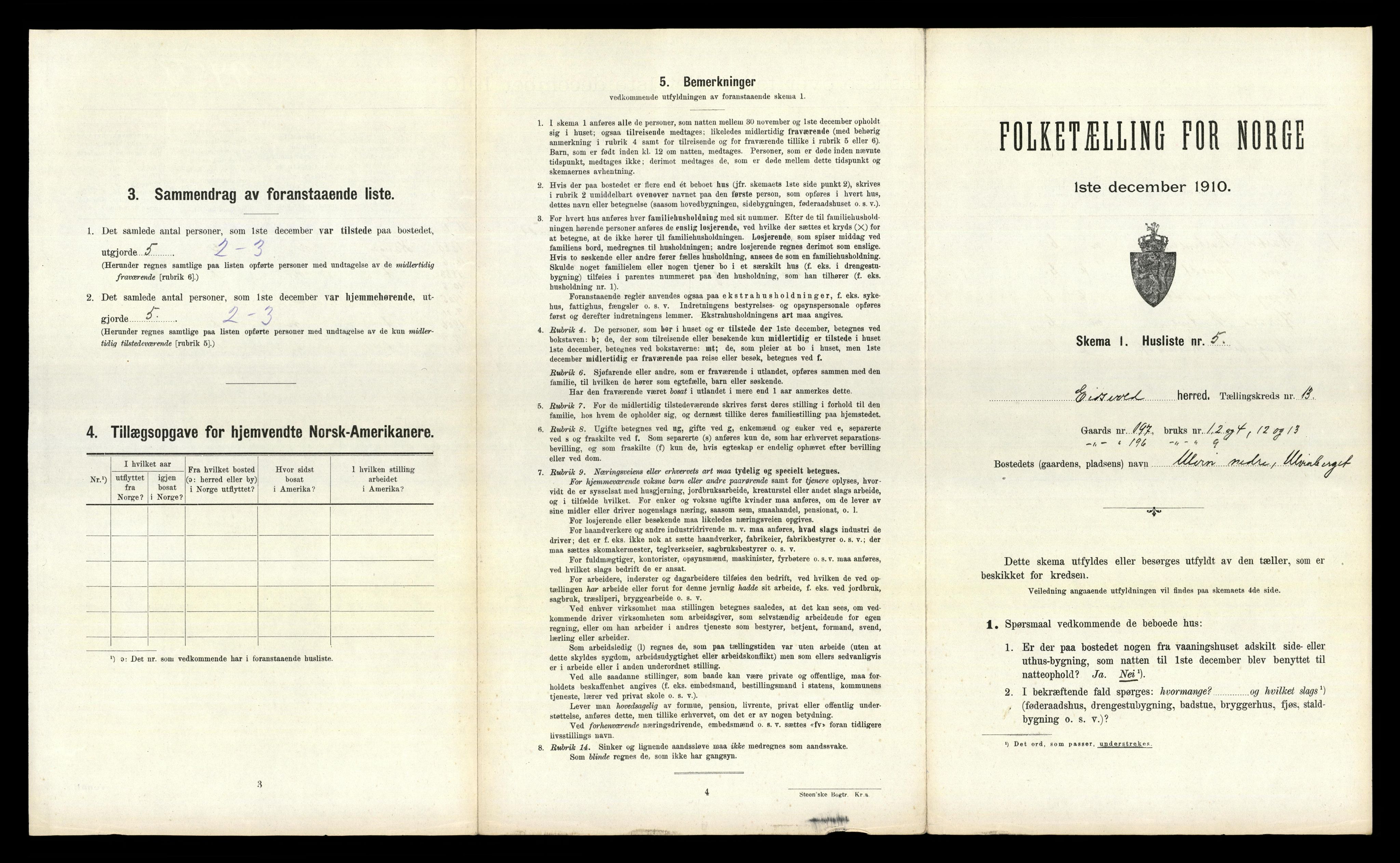 RA, Folketelling 1910 for 0237 Eidsvoll herred, 1910, s. 2972