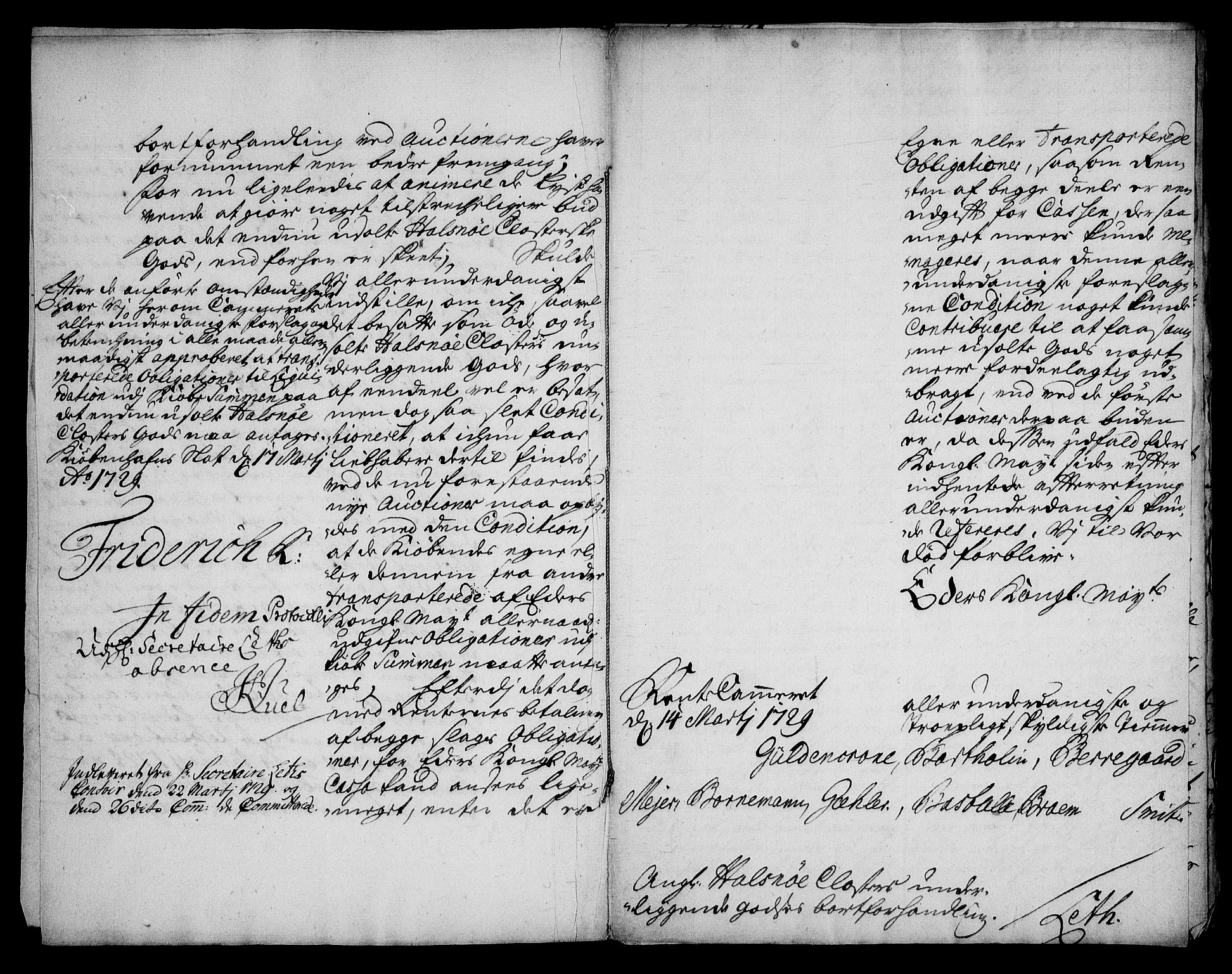 Rentekammeret inntil 1814, Realistisk ordnet avdeling, RA/EA-4070/On/L0003: [Jj 4]: Kommisjonsforretning over Vilhelm Hanssøns forpaktning av Halsnøy klosters gods, 1721-1729, s. 588