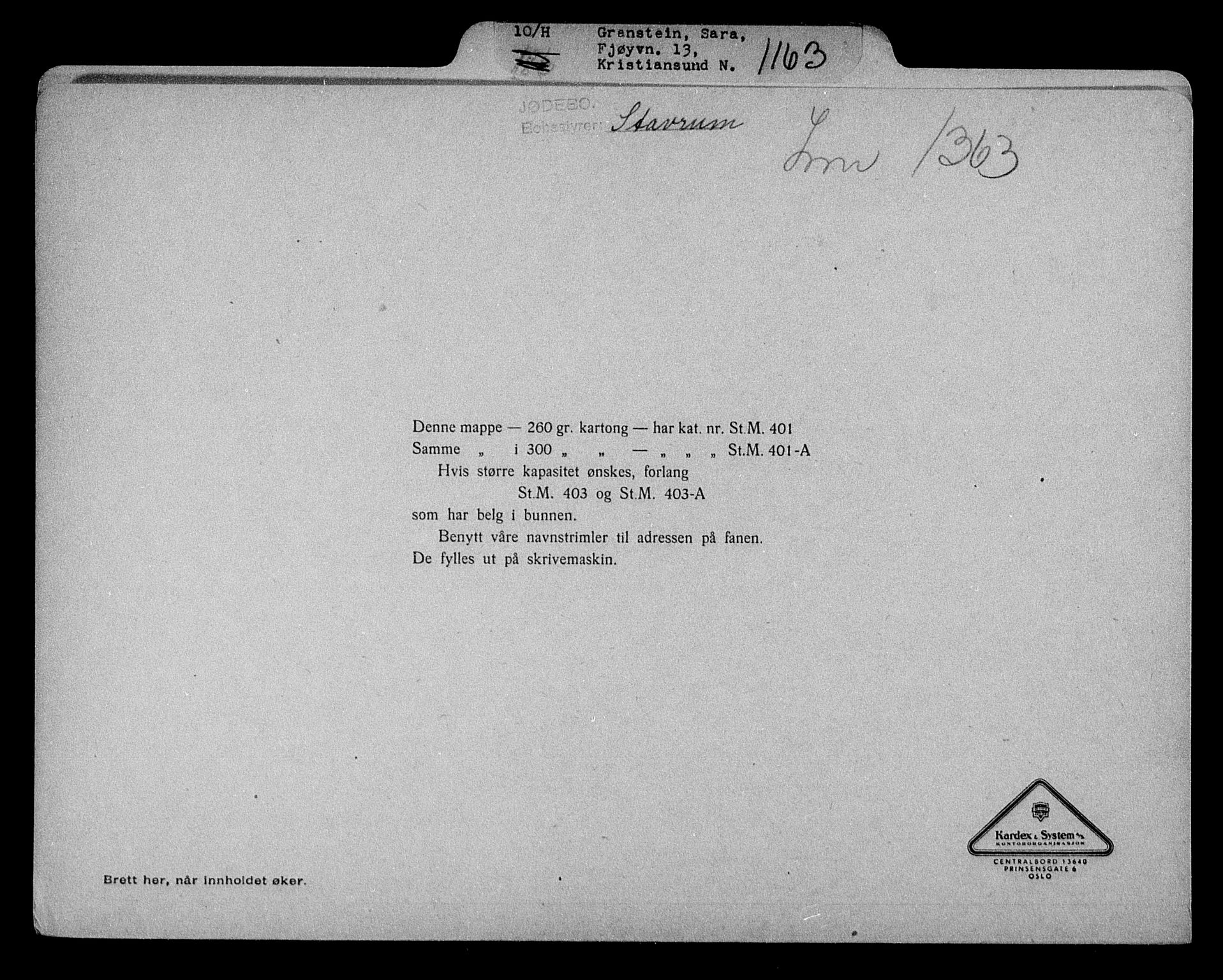 Justisdepartementet, Tilbakeføringskontoret for inndratte formuer, RA/S-1564/H/Hc/Hcb/L0913: --, 1945-1947, s. 481