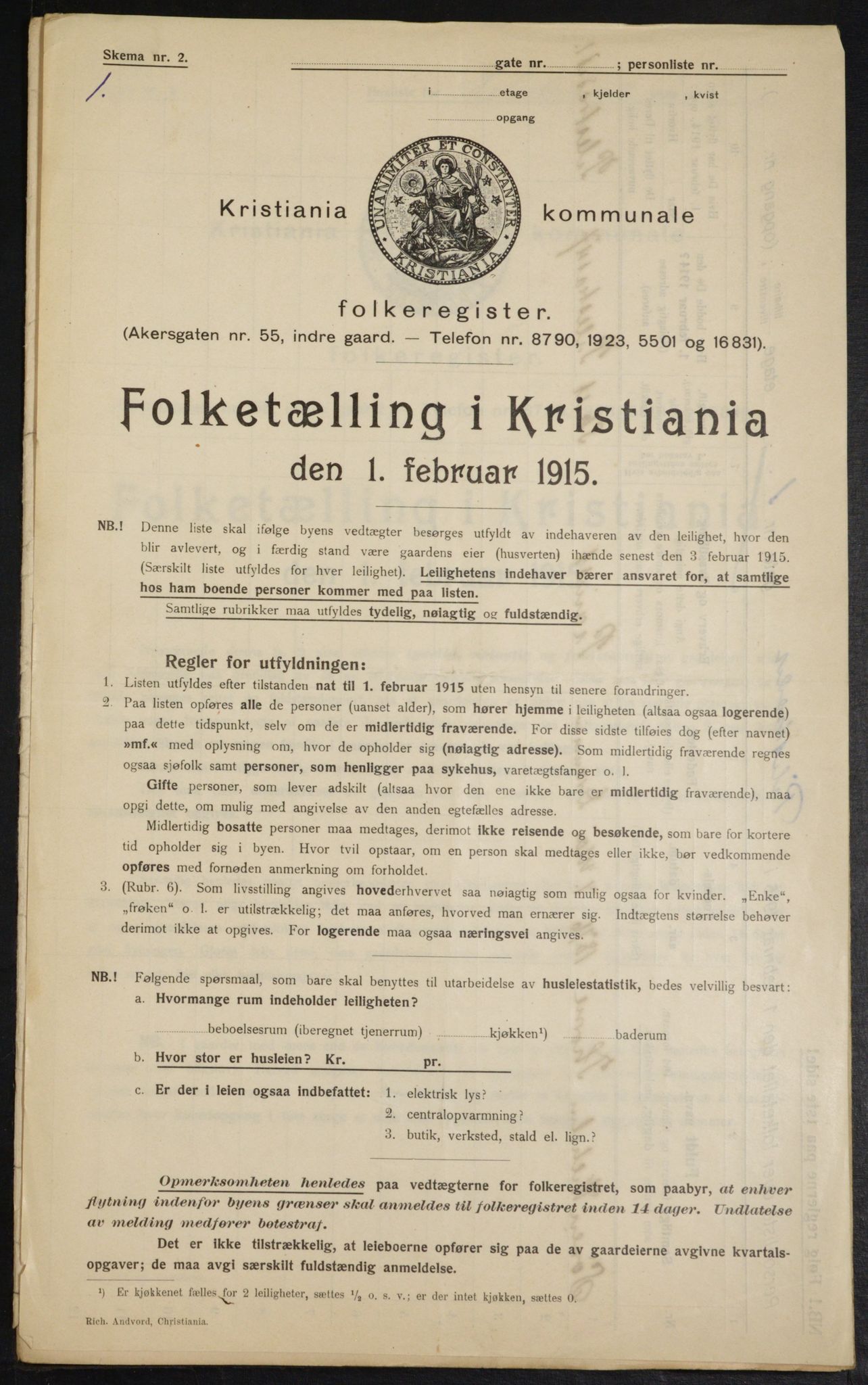 OBA, Kommunal folketelling 1.2.1915 for Kristiania, 1915, s. 78245