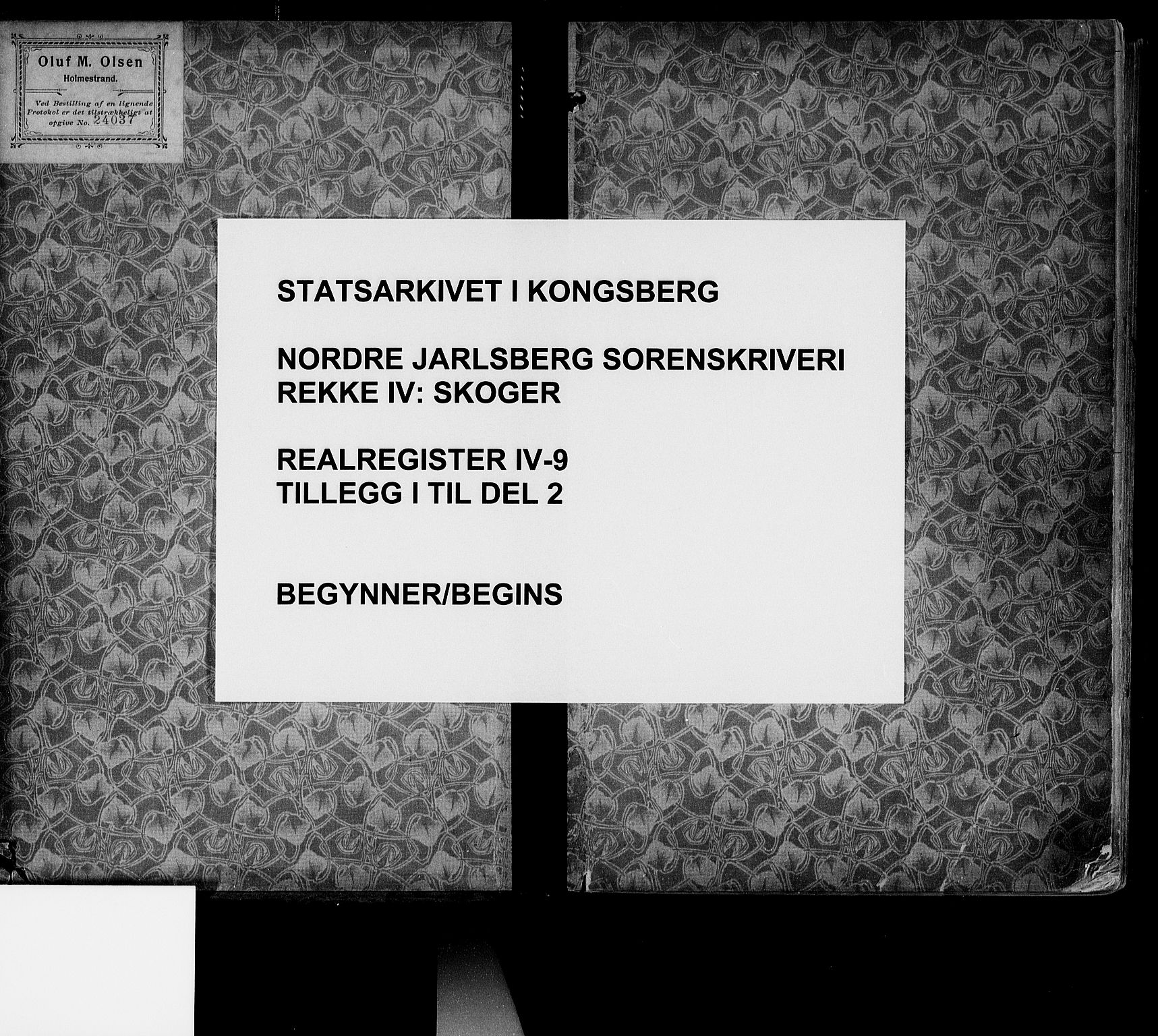Nordre Jarlsberg sorenskriveri, SAKO/A-80/G/Gb/Gbd/L0009: Panteregister nr. IV 9