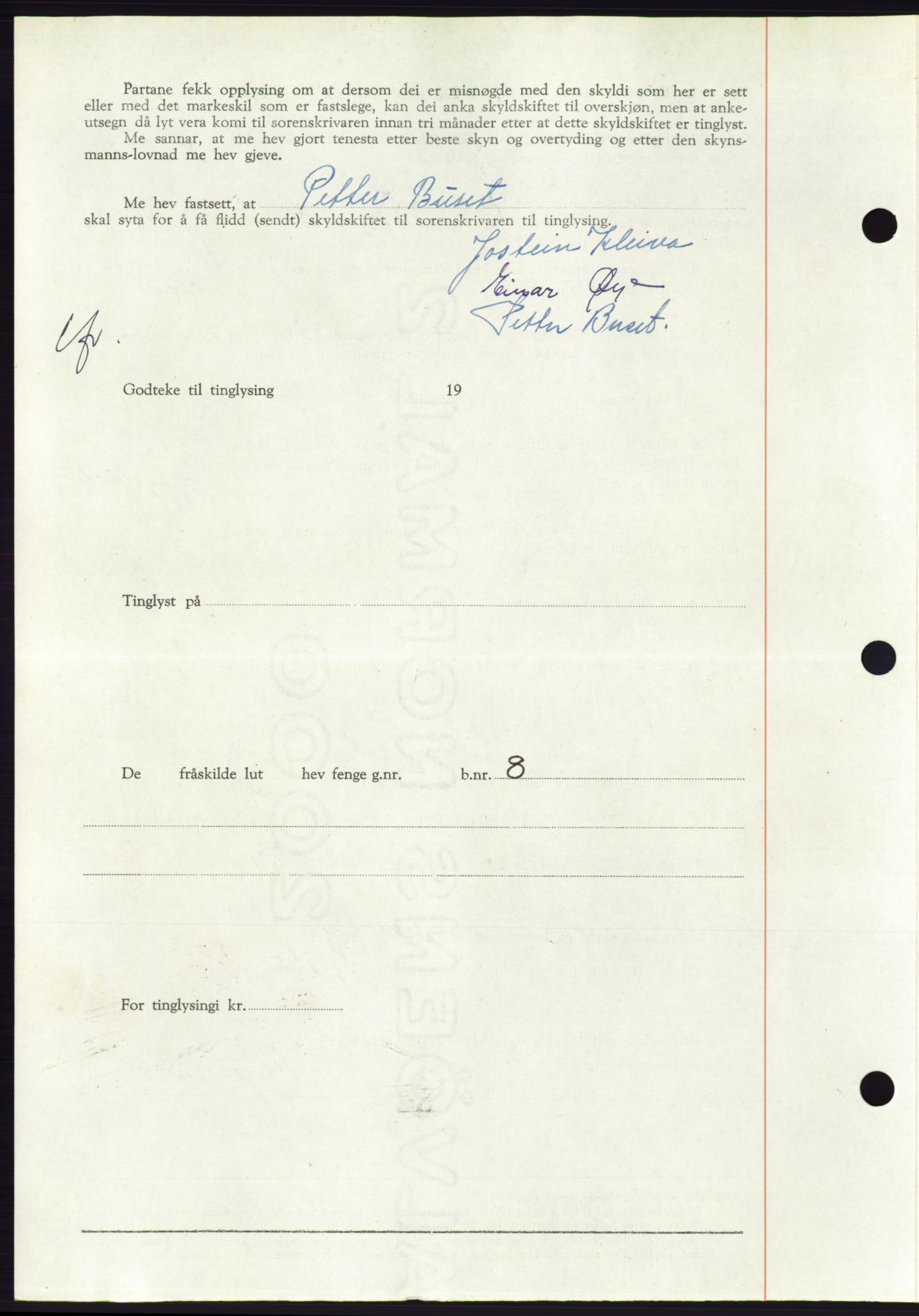 Søre Sunnmøre sorenskriveri, AV/SAT-A-4122/1/2/2C/L0085: Pantebok nr. 11A, 1949-1949, Dagboknr: 1777/1949