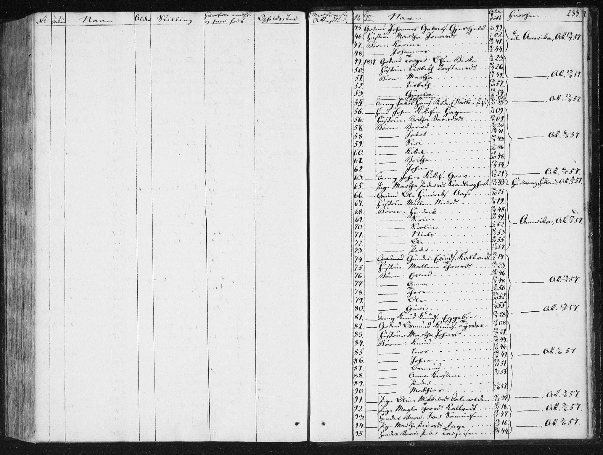 Hjelmeland sokneprestkontor, AV/SAST-A-101843/01/IV/L0008: Ministerialbok nr. A 8, 1842-1861, s. 233