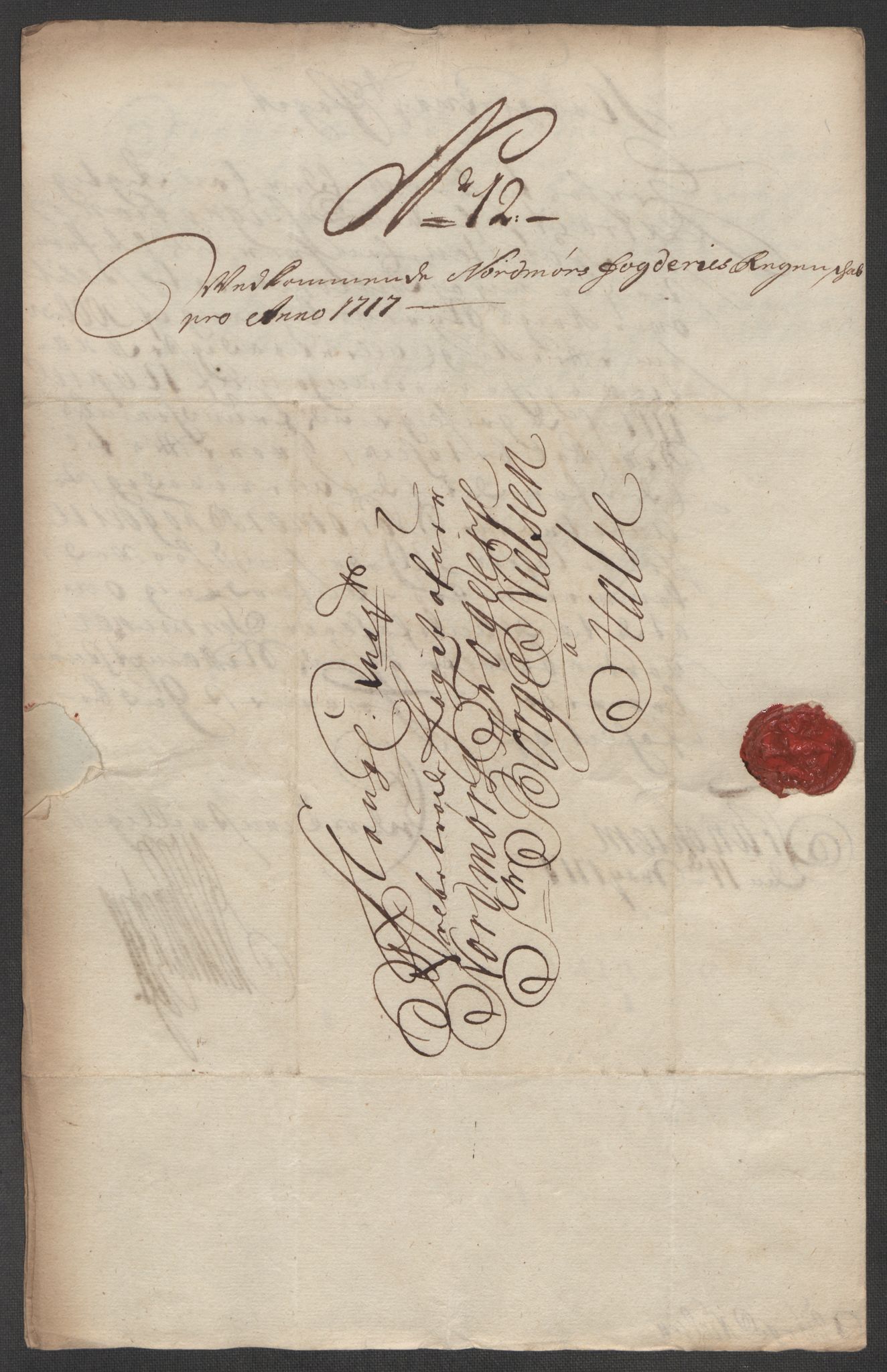 Rentekammeret inntil 1814, Reviderte regnskaper, Fogderegnskap, RA/EA-4092/R56/L3750: Fogderegnskap Nordmøre, 1717, s. 156