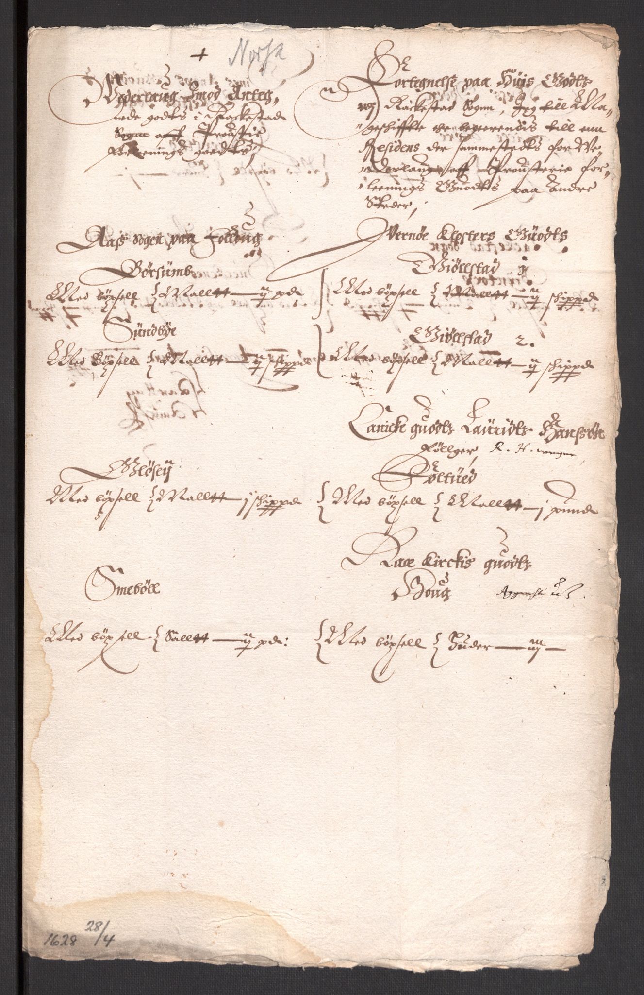 Danske Kanselli 1572-1799, AV/RA-EA-3023/F/Fc/Fcc/Fcca/L0004: Norske innlegg 1572-1799, 1626-1628, s. 295