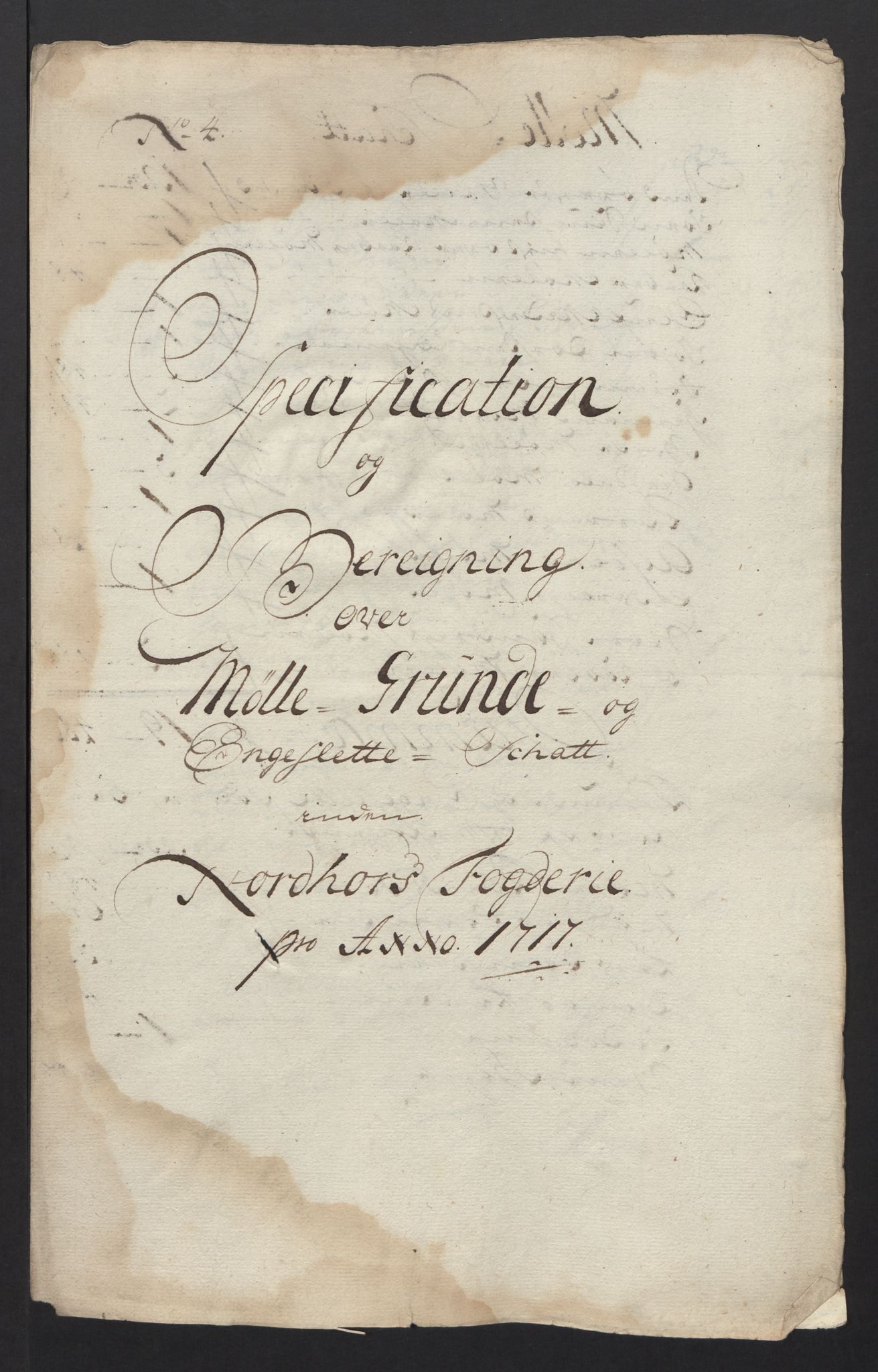 Rentekammeret inntil 1814, Reviderte regnskaper, Fogderegnskap, RA/EA-4092/R51/L3201: Fogderegnskap Nordhordland og Voss, 1717, s. 35
