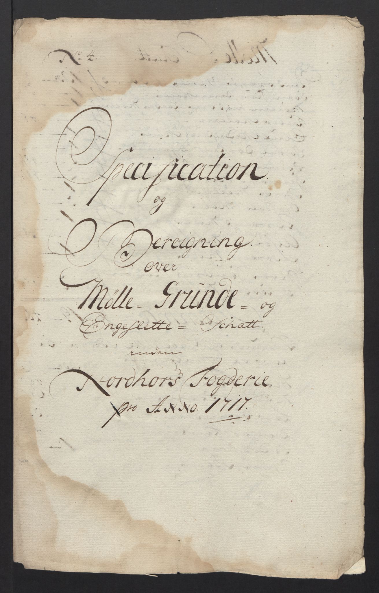 Rentekammeret inntil 1814, Reviderte regnskaper, Fogderegnskap, AV/RA-EA-4092/R51/L3201: Fogderegnskap Nordhordland og Voss, 1717, s. 35