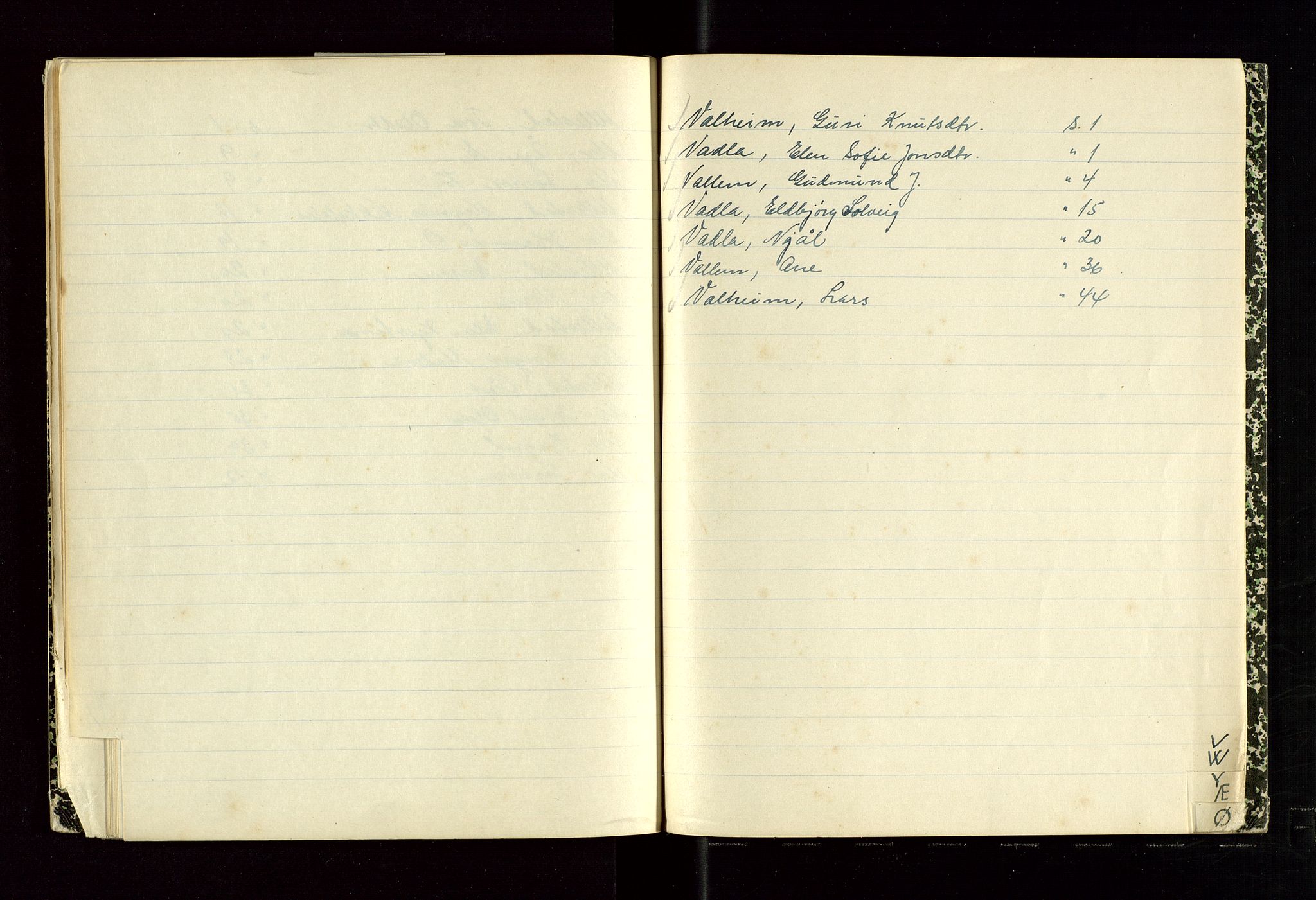 Hjelmeland lensmannskontor, AV/SAST-A-100439/Gga/L0002: "Register til dødsfallprotokollene for Hjelmeland", 1929-1951, s. 41