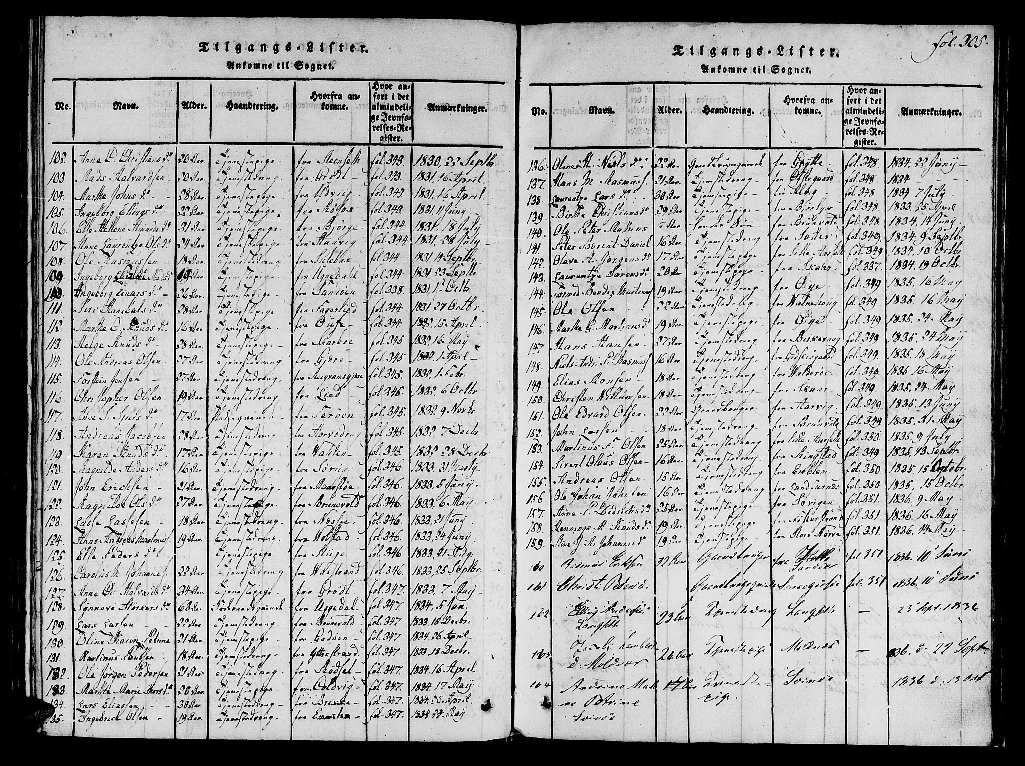 Ministerialprotokoller, klokkerbøker og fødselsregistre - Møre og Romsdal, AV/SAT-A-1454/536/L0495: Ministerialbok nr. 536A04, 1818-1847, s. 305