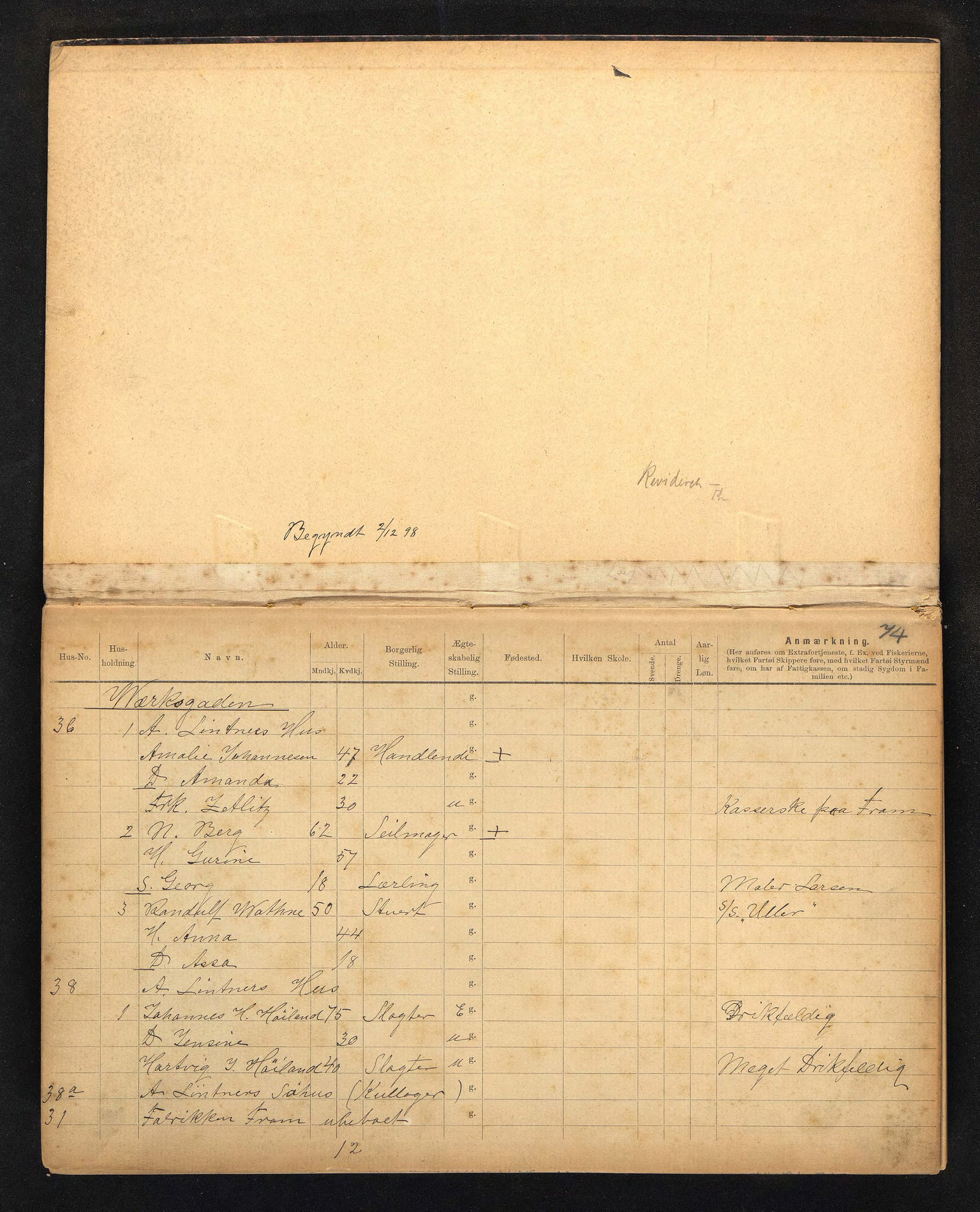 BYST, Ligningsmanntall for Stavanger 1899 - 11. rode, 1899