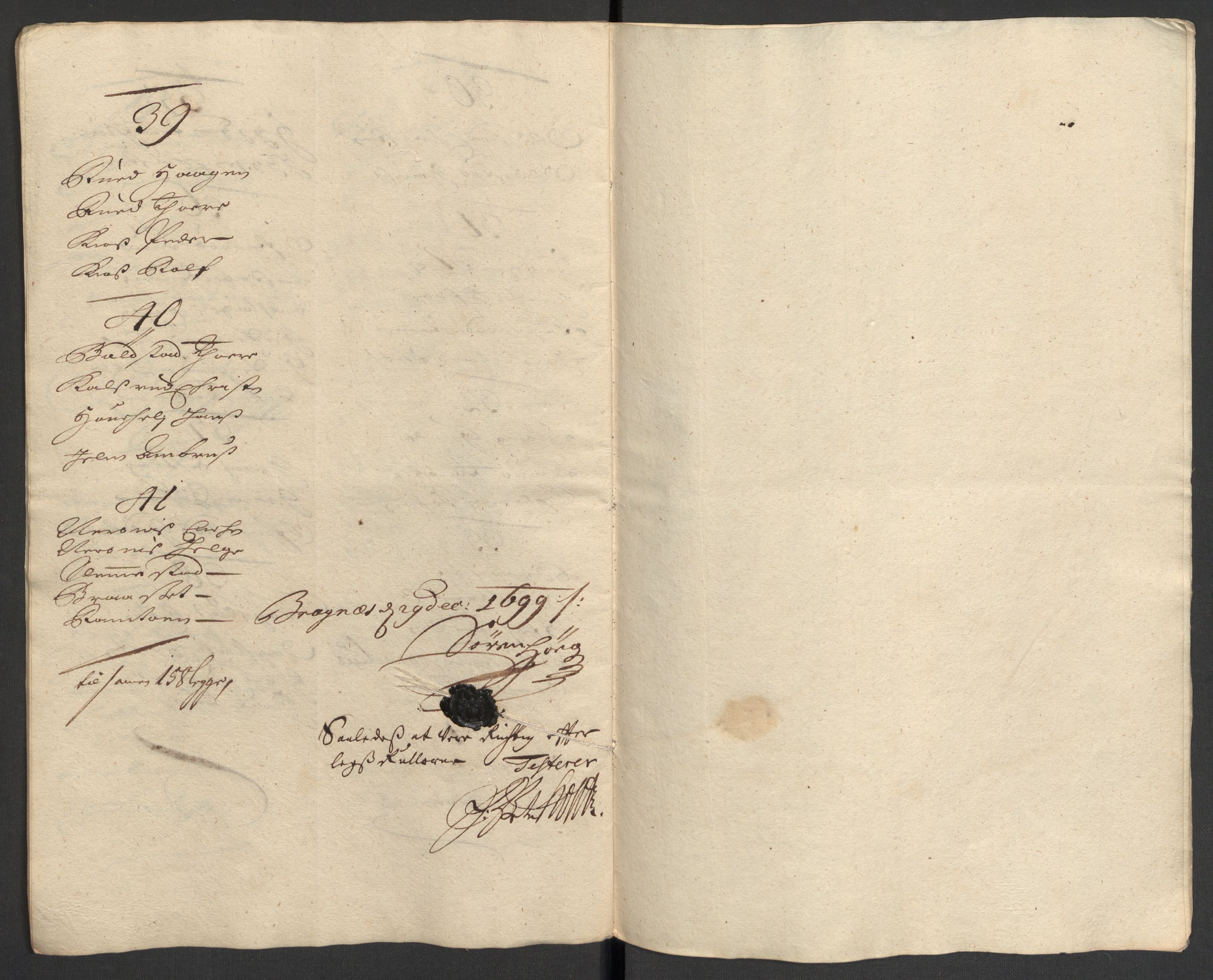 Rentekammeret inntil 1814, Reviderte regnskaper, Fogderegnskap, AV/RA-EA-4092/R30/L1696: Fogderegnskap Hurum, Røyken, Eiker og Lier, 1698-1699, s. 335