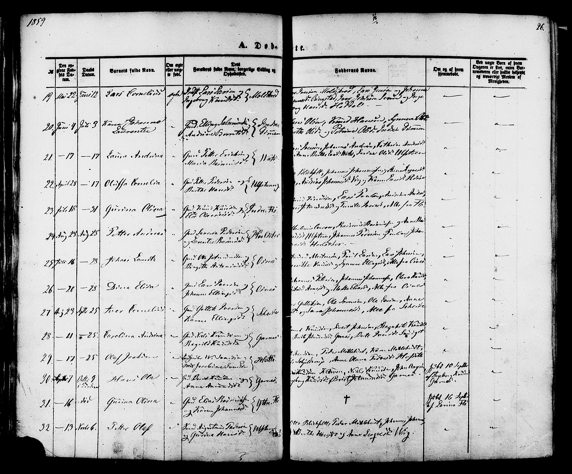 Ministerialprotokoller, klokkerbøker og fødselsregistre - Møre og Romsdal, AV/SAT-A-1454/509/L0105: Ministerialbok nr. 509A03, 1848-1882, s. 26