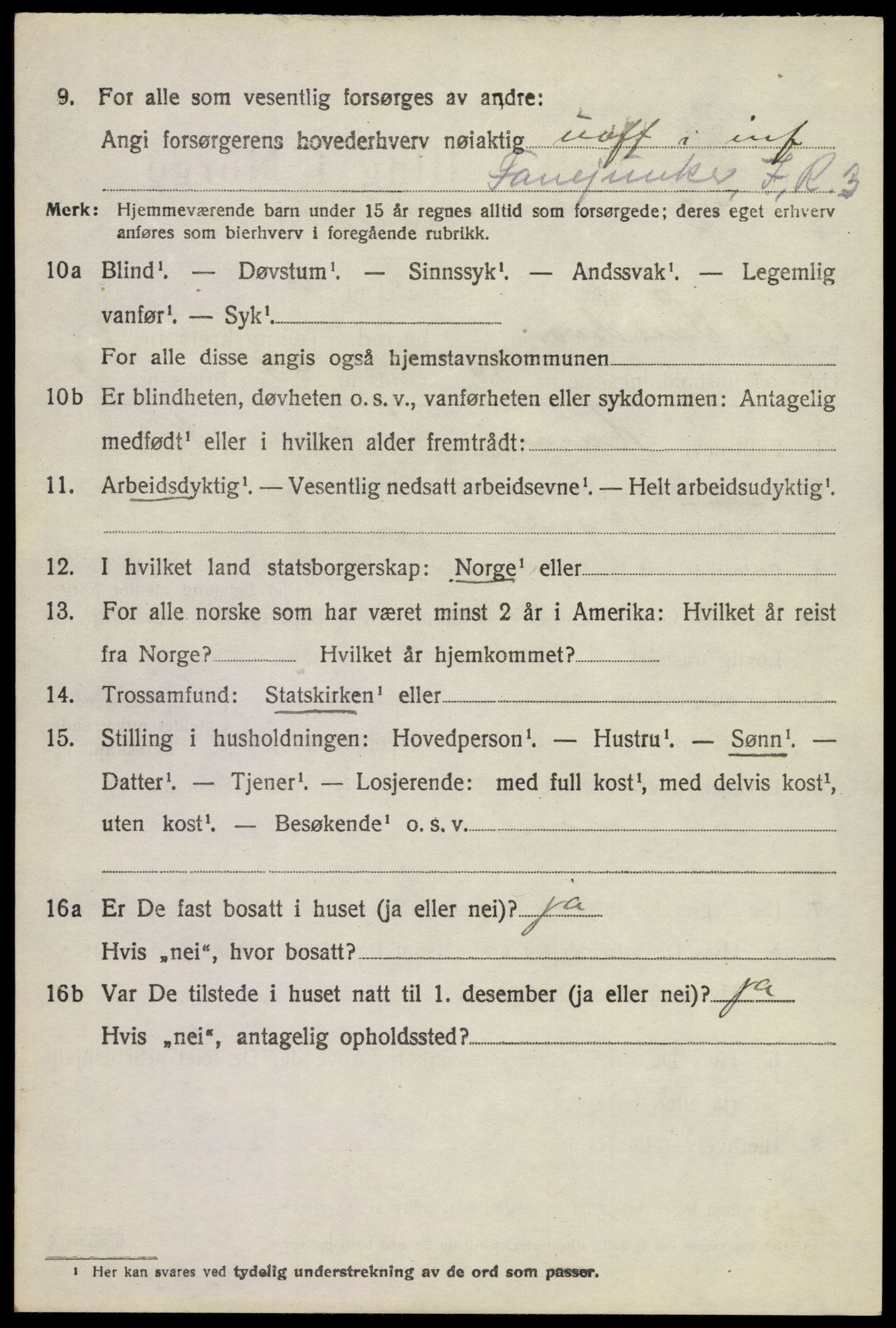 SAKO, Folketelling 1920 for 0630 Øvre Sandsvær herred, 1920, s. 1353