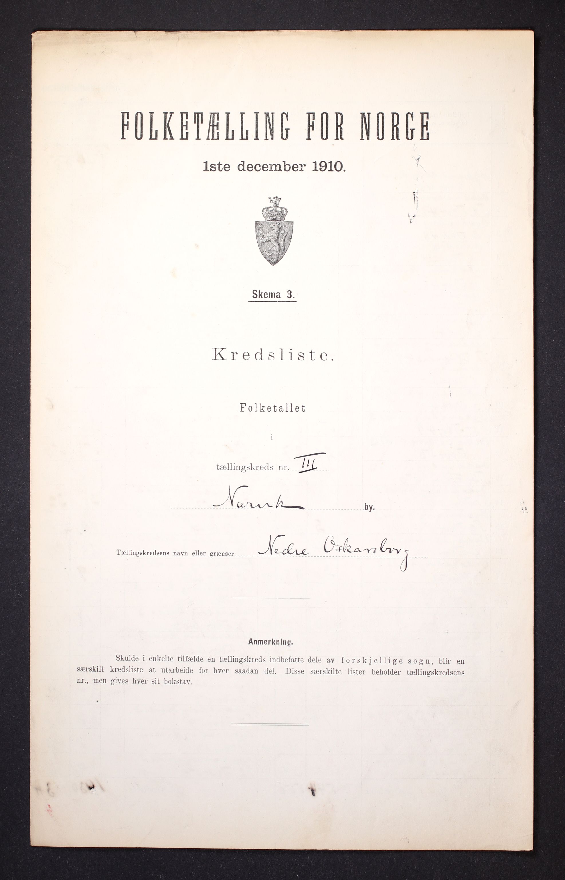 RA, Folketelling 1910 for 1805 Narvik kjøpstad, 1910, s. 11