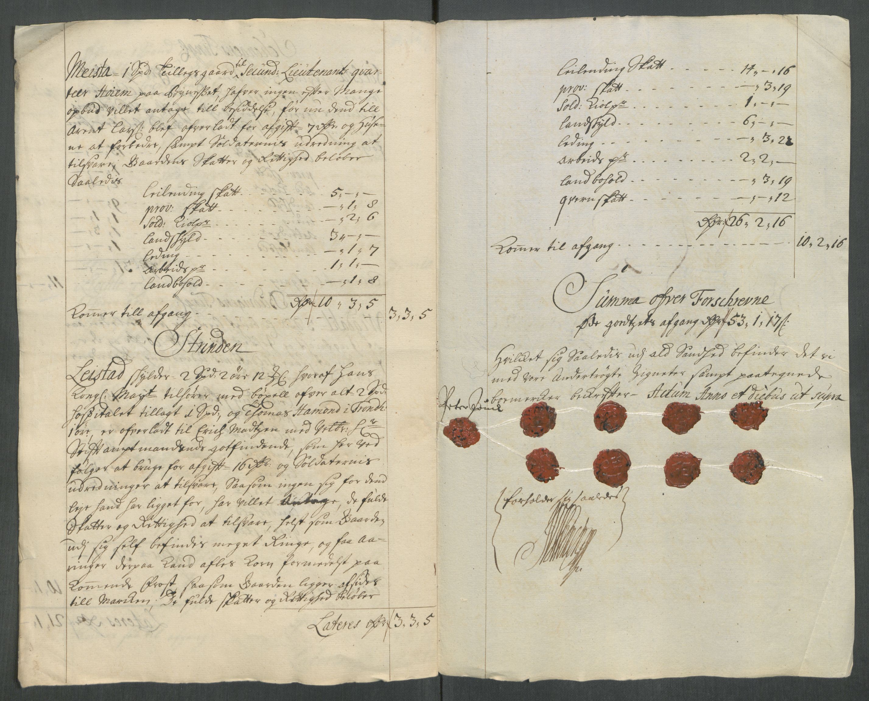 Rentekammeret inntil 1814, Reviderte regnskaper, Fogderegnskap, AV/RA-EA-4092/R61/L4113: Fogderegnskap Strinda og Selbu, 1712-1713, s. 232