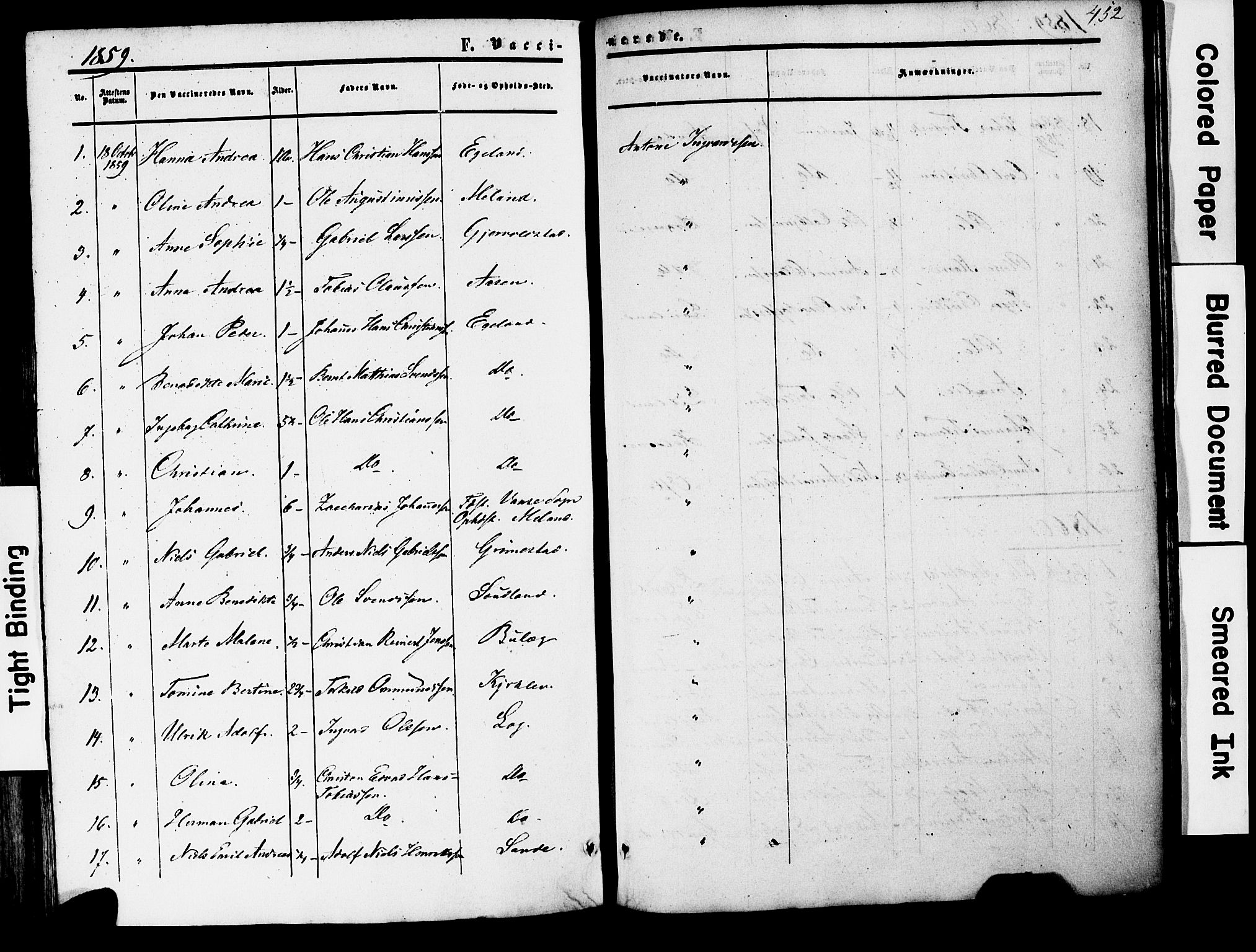 Herad sokneprestkontor, AV/SAK-1111-0018/F/Fa/Faa/L0005: Ministerialbok nr. A 5, 1853-1886, s. 452