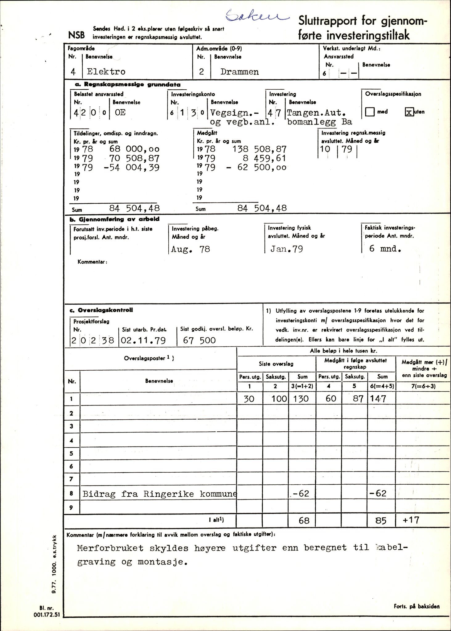 Norges Statsbaner Drammen distrikt (NSB), SAKO/A-30/F/Fe/Fec/L0005: Saksarkiv, 1868-1995, s. 921