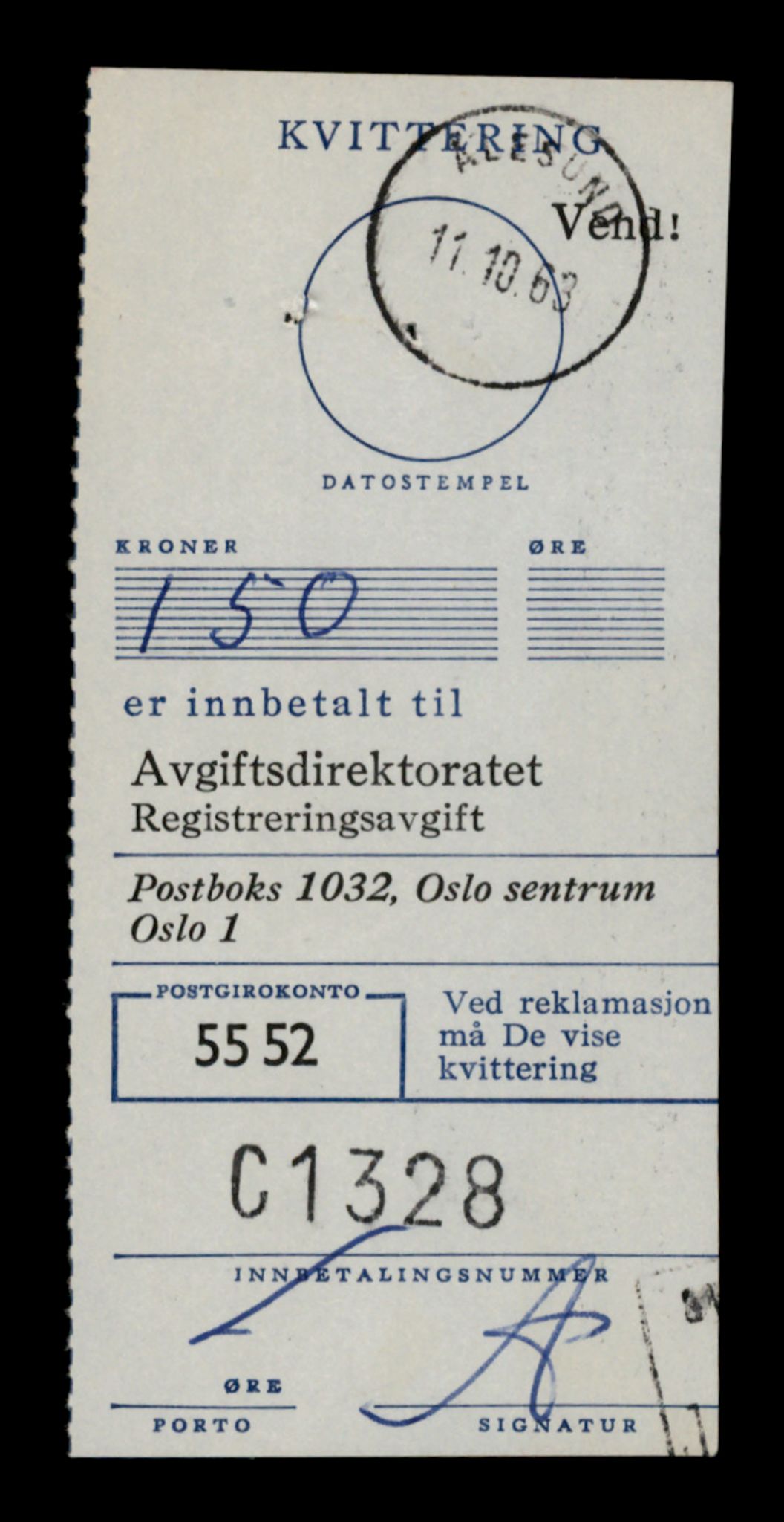 Møre og Romsdal vegkontor - Ålesund trafikkstasjon, SAT/A-4099/F/Fe/L0029: Registreringskort for kjøretøy T 11430 - T 11619, 1927-1998, s. 2118