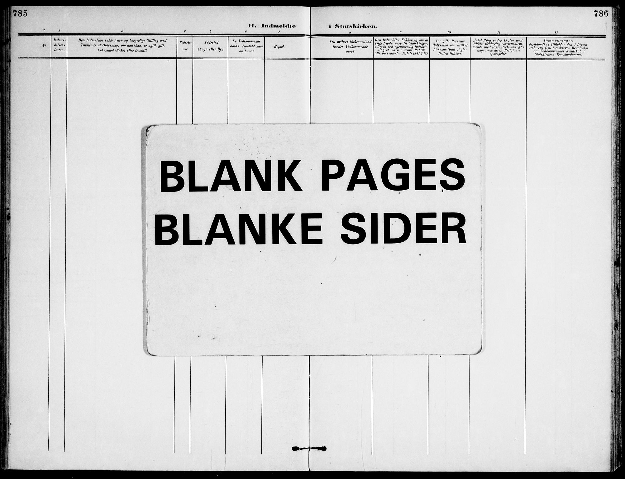 Ministerialprotokoller, klokkerbøker og fødselsregistre - Sør-Trøndelag, AV/SAT-A-1456/607/L0320: Ministerialbok nr. 607A04, 1907-1915, s. 785-786