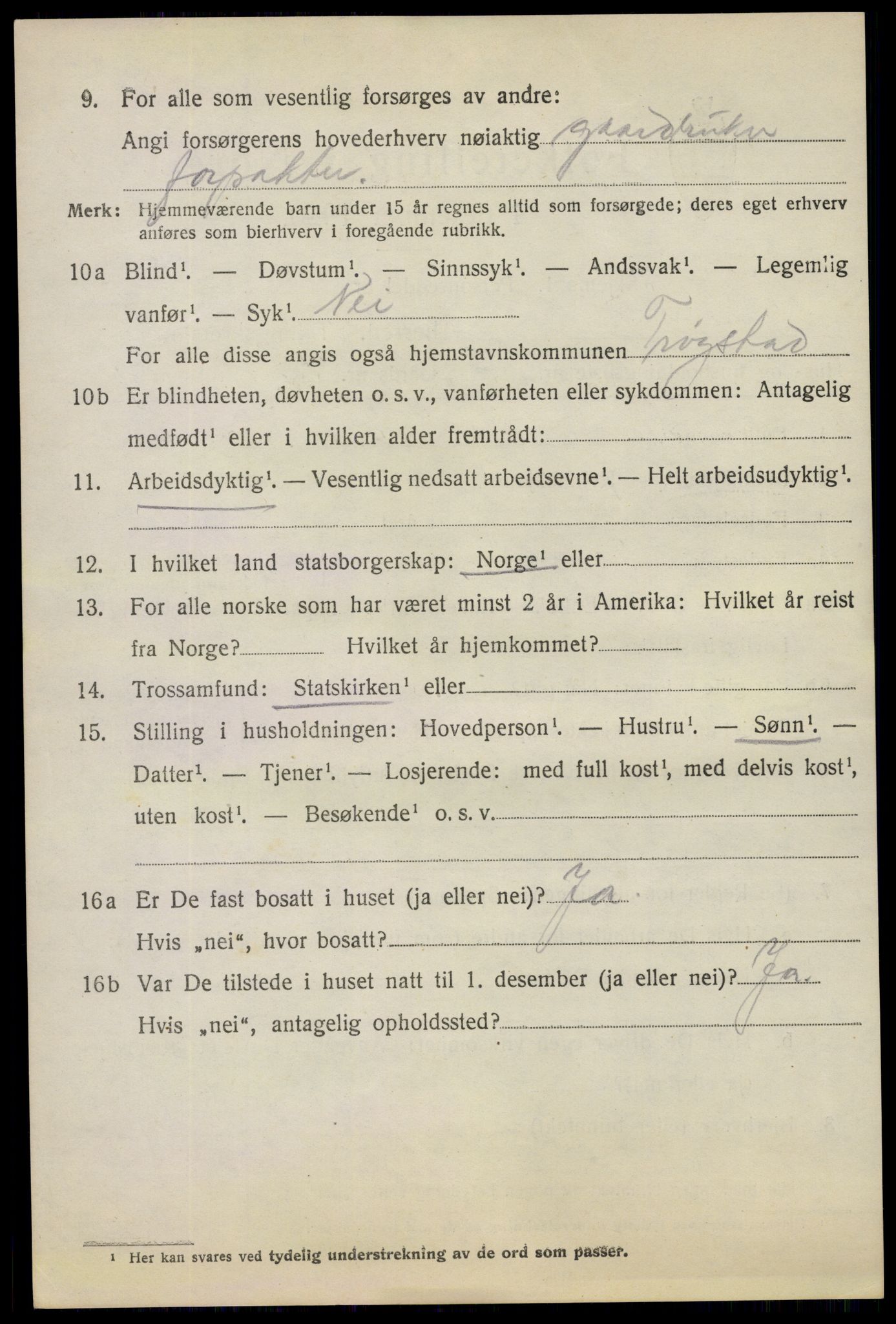 SAO, Folketelling 1920 for 0122 Trøgstad herred, 1920, s. 2375