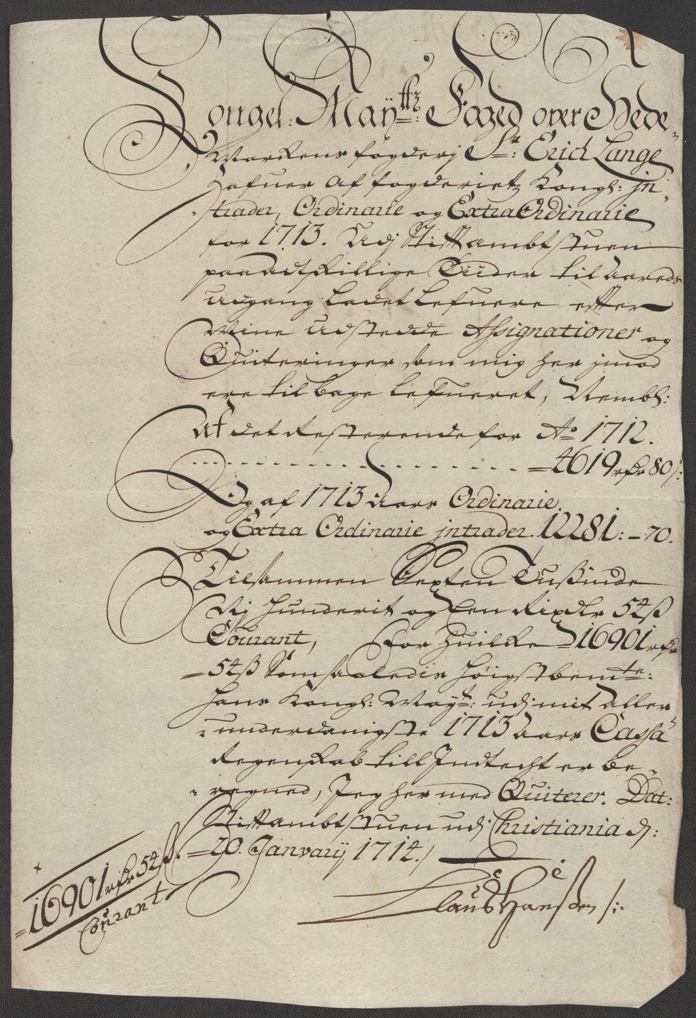 Rentekammeret inntil 1814, Reviderte regnskaper, Fogderegnskap, AV/RA-EA-4092/R16/L1050: Fogderegnskap Hedmark, 1713, s. 455